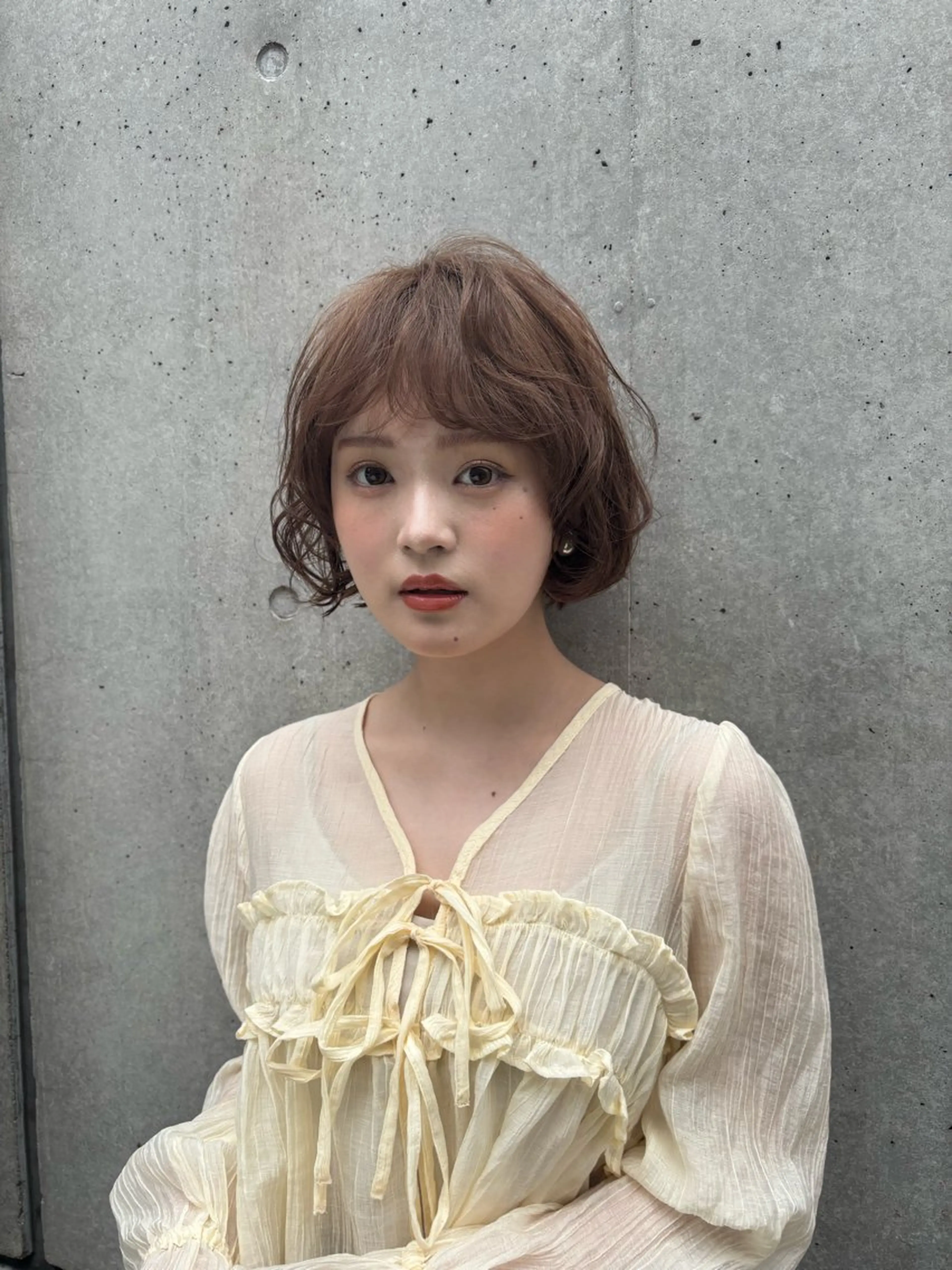 ショート ボブ レイヤーカット マレットヘア パーマ レイヤー/パーマ sHOTAのヘアスタイル