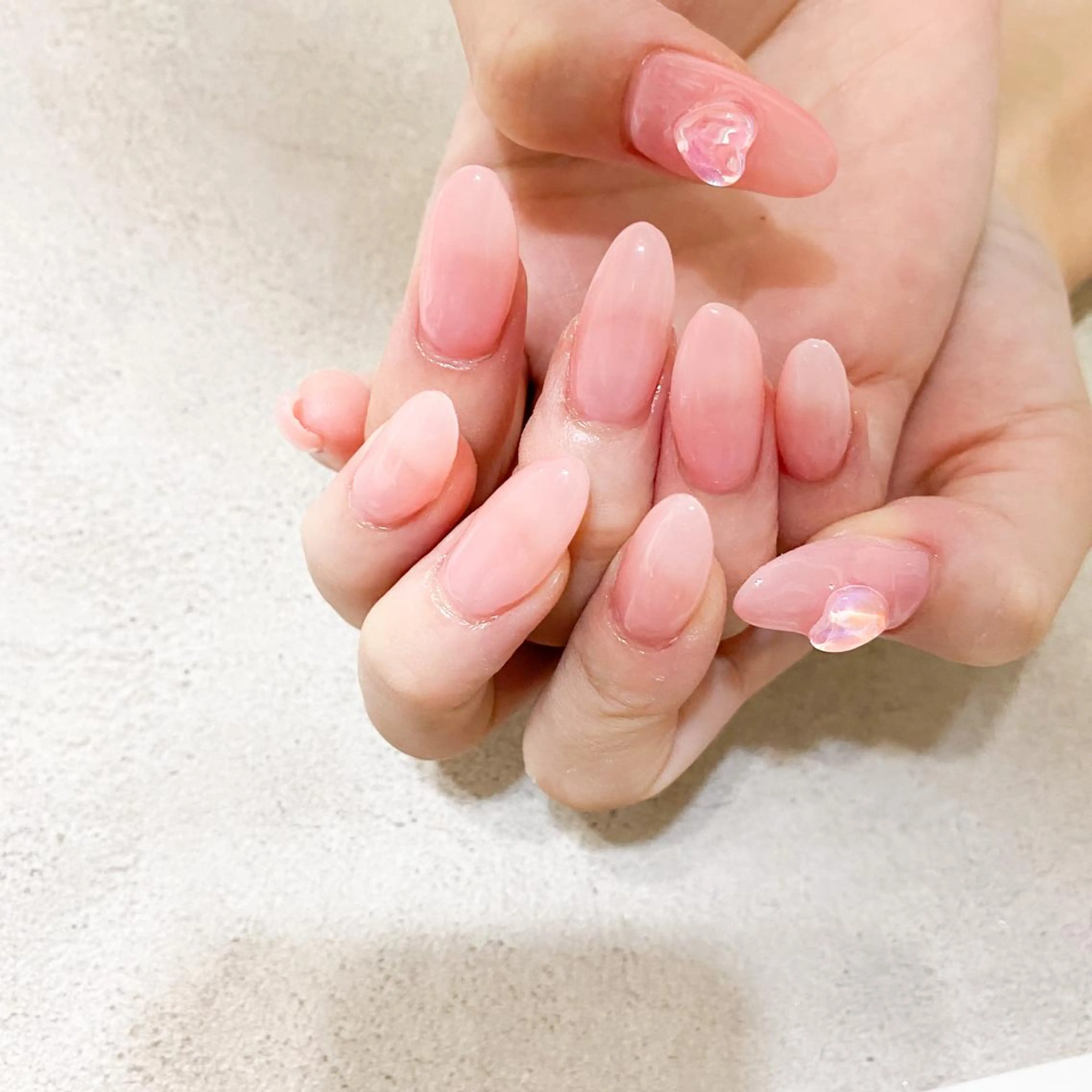 ネイル ハンドネイル ゴテゴテ💙ワンホン リオナのネイルデザイン