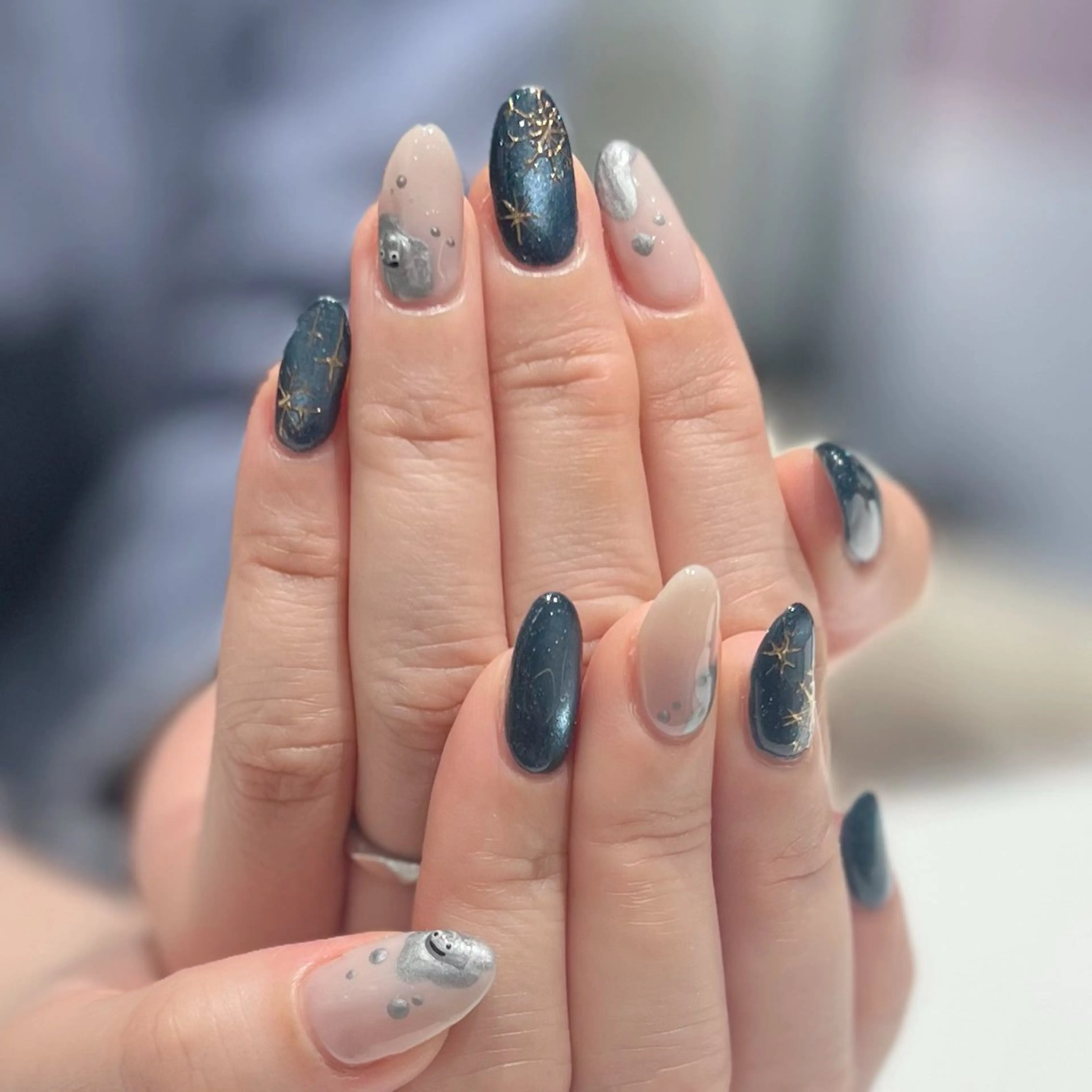 ネイル アートネイル ジェルネイル パラジェル ハンドネイル VINGT NAIL Aika.K🍒のネイルデザイン