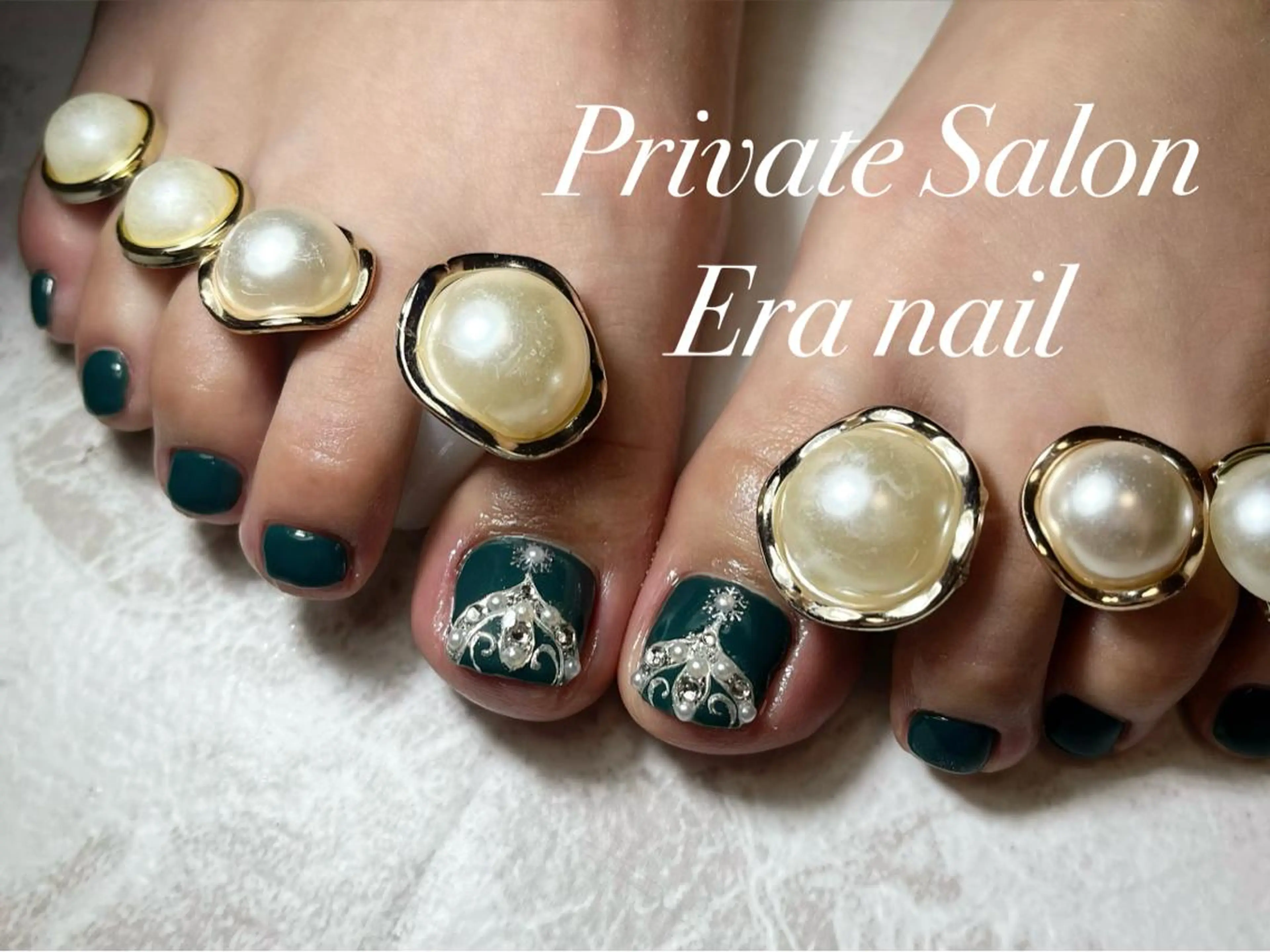 ネイル フットネイル シンプルネイル フットネイル Era nailのネイルデザイン