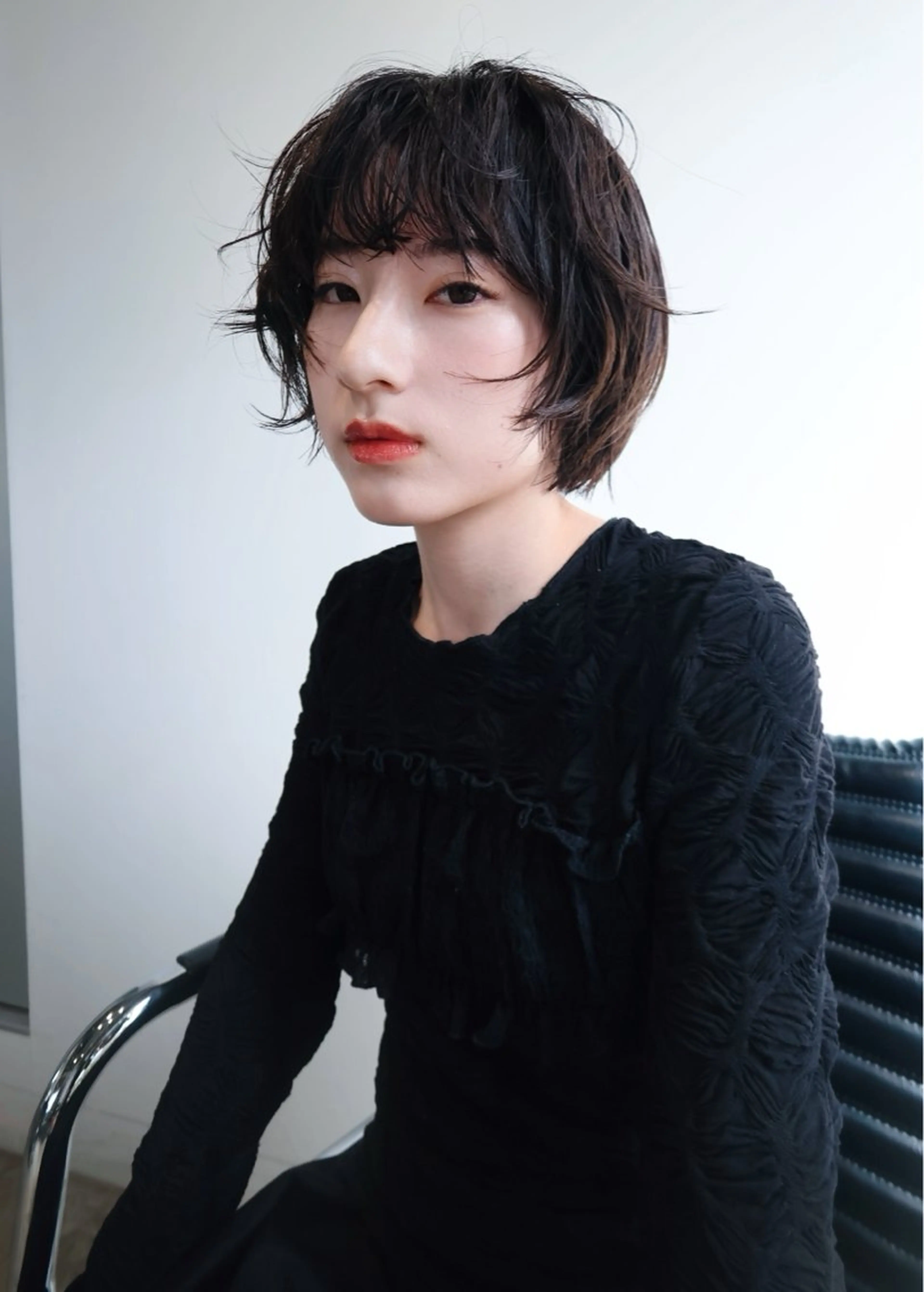 ミディアム カット ボブ/ブリーチ 学芸大学SaKuraのヘアスタイル