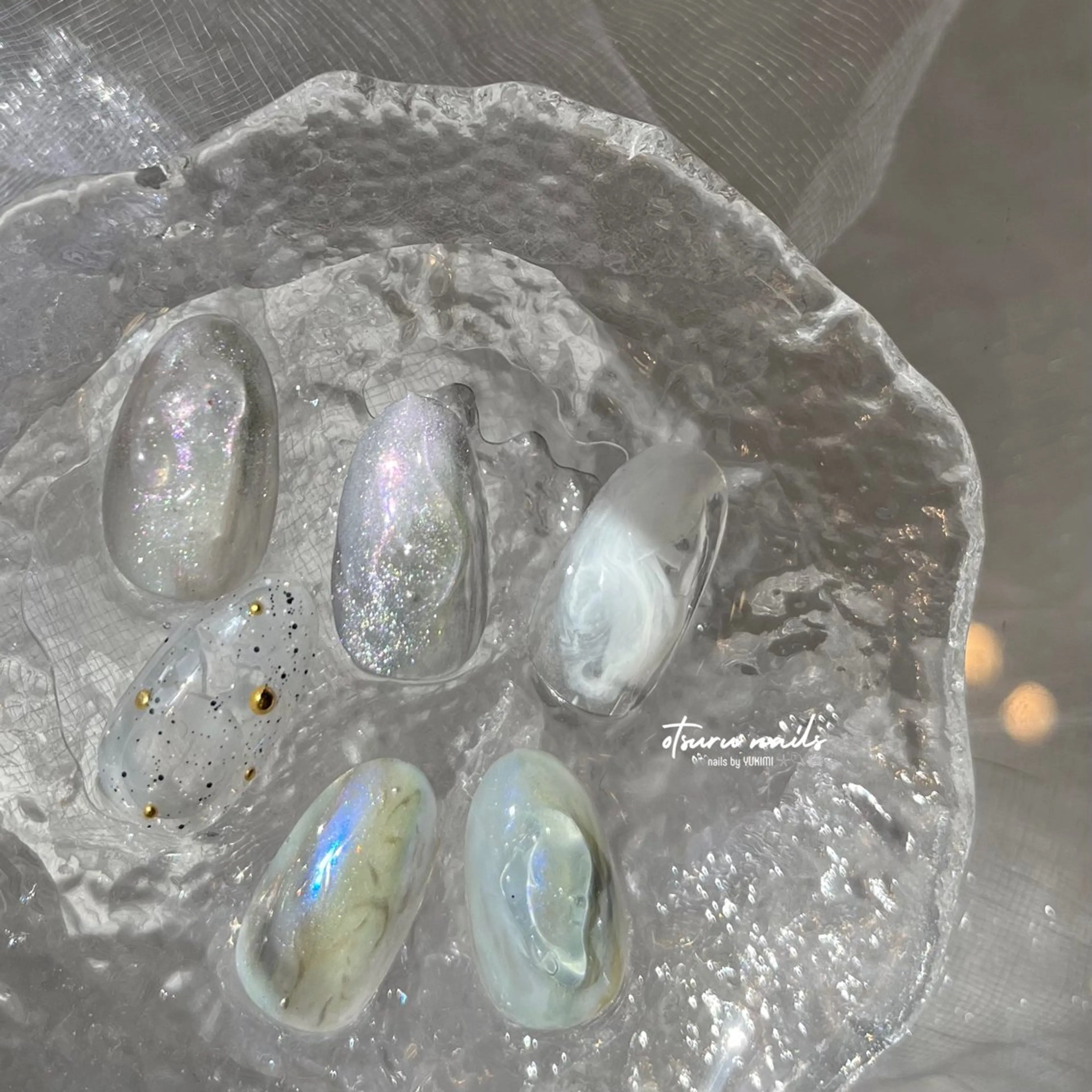 ネイル 韓国ネイル ホワイト otsurunail (オツルネイル)のネイルデザイン