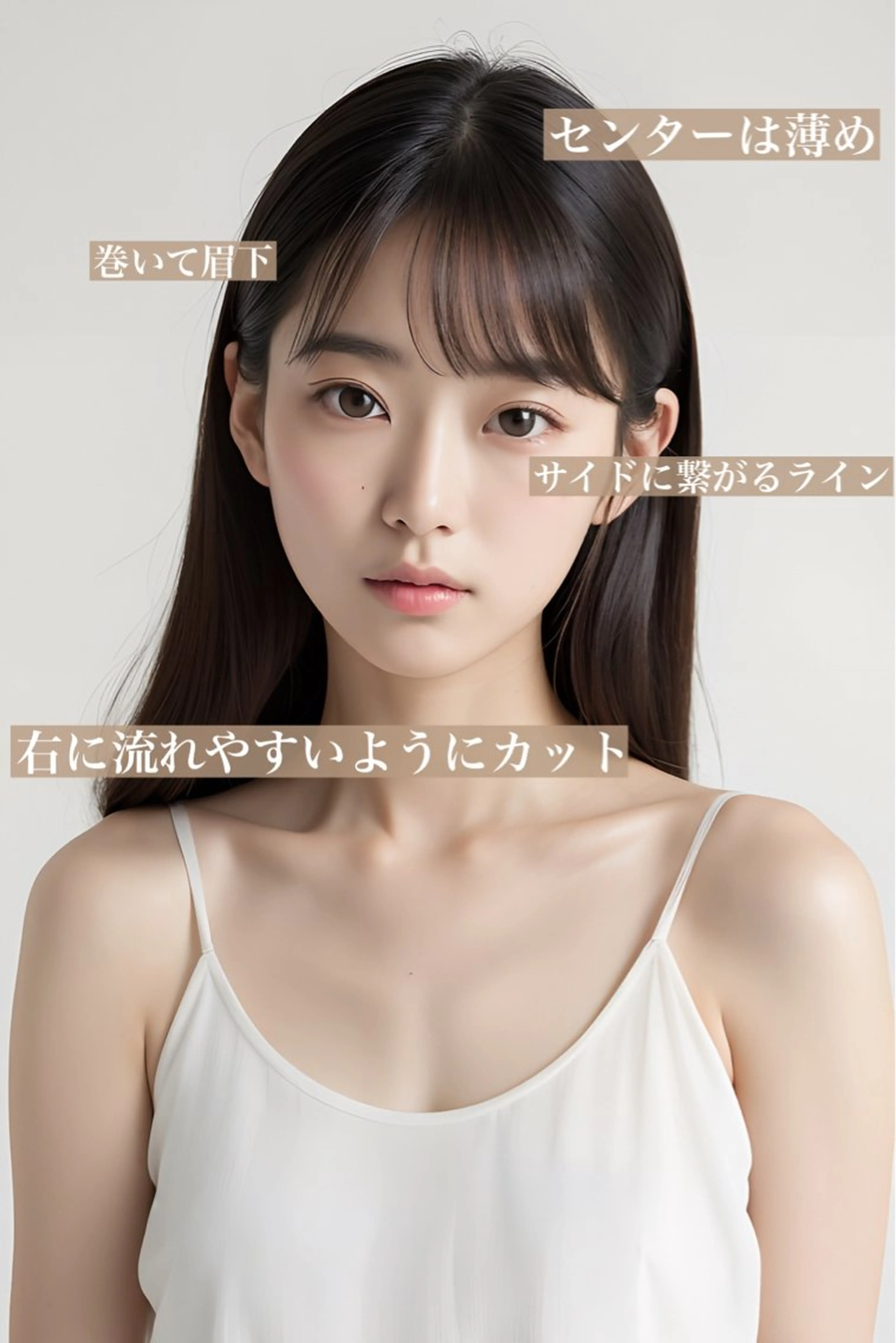 ロング カラー 韓国ヘア♡ 顔まわりカットayaのヘアスタイル