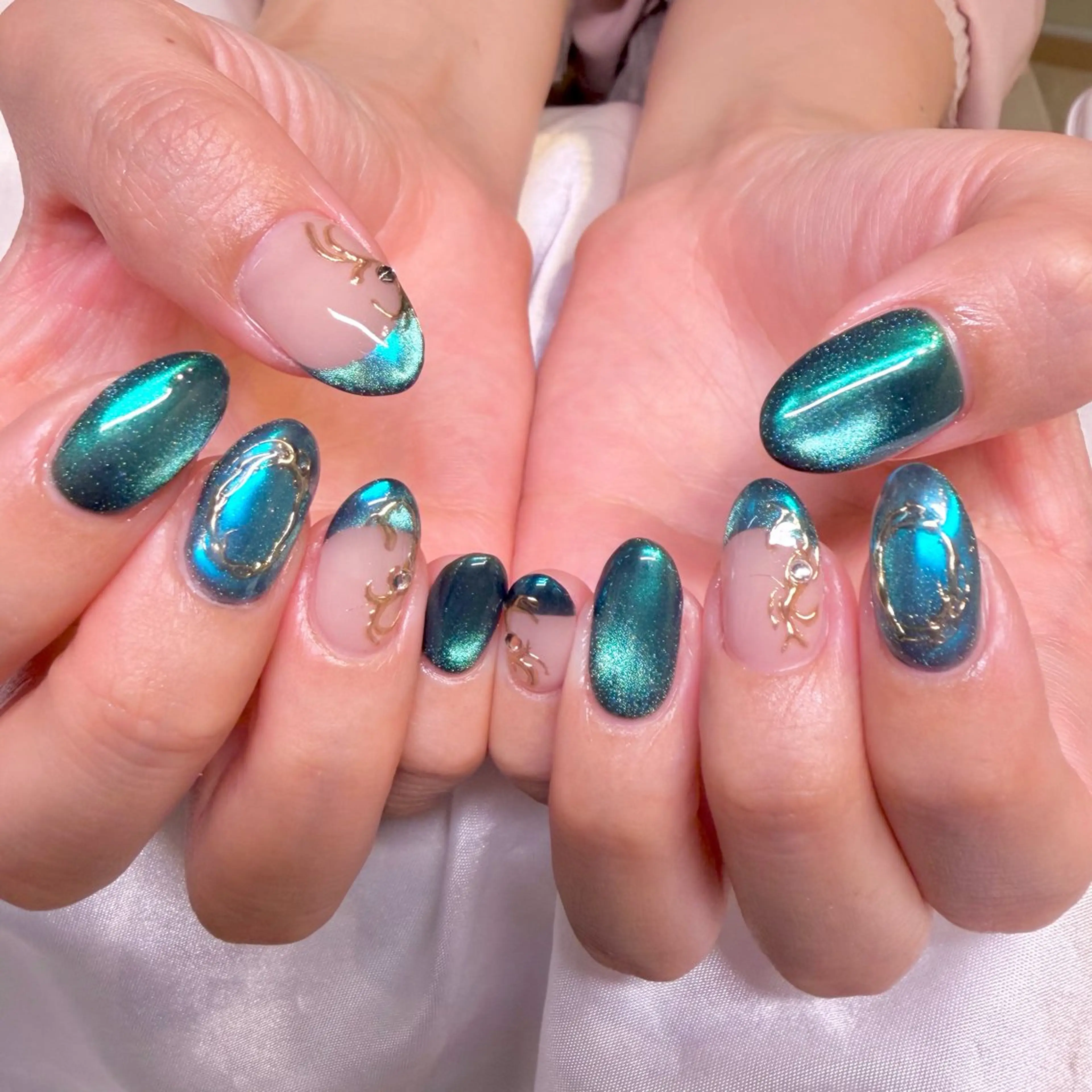 ネイル 夏ネイル ハンドネイル nail salon e'mu💐のネイルデザイン