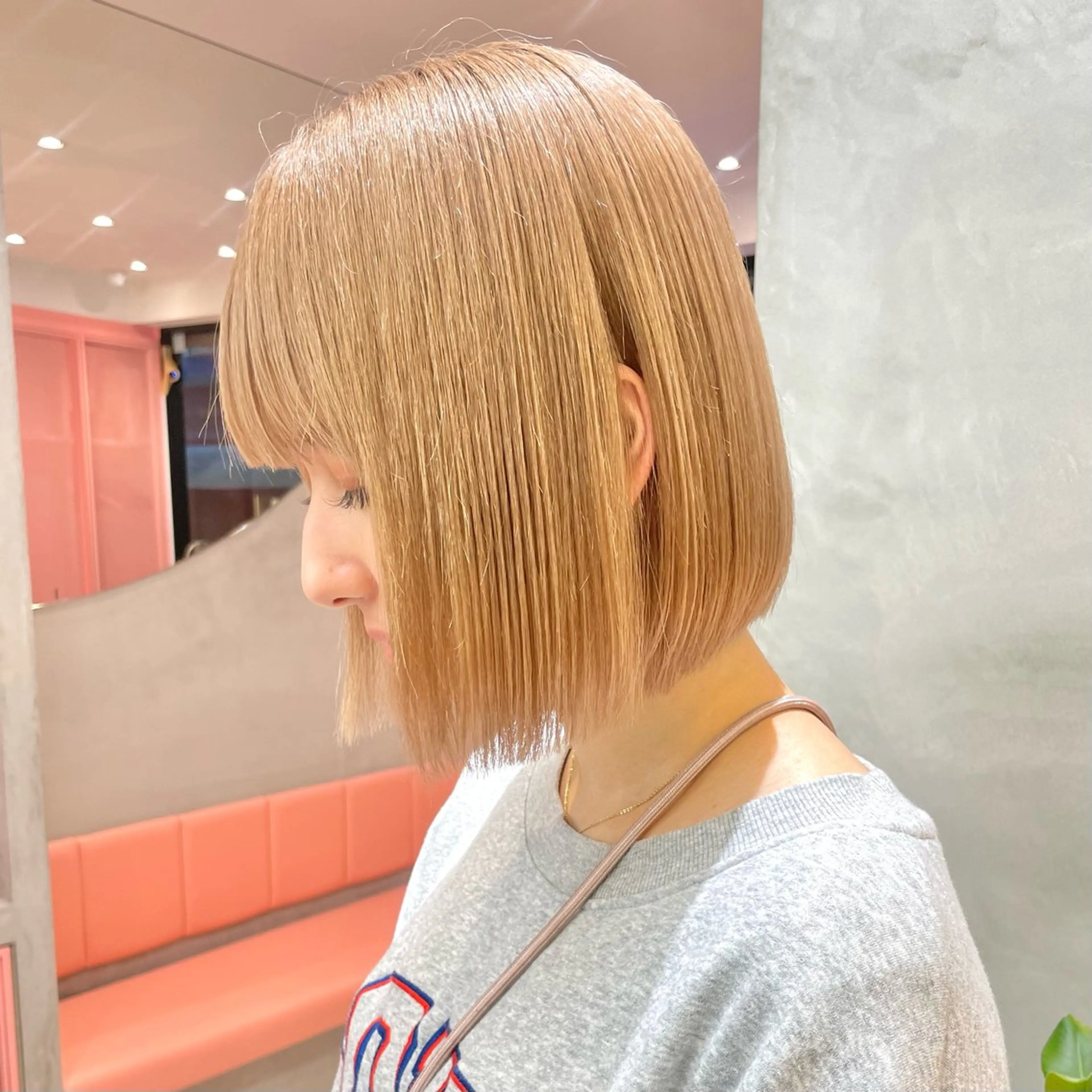 ショート Misaki /ボブ/縮毛矯正のヘアスタイル