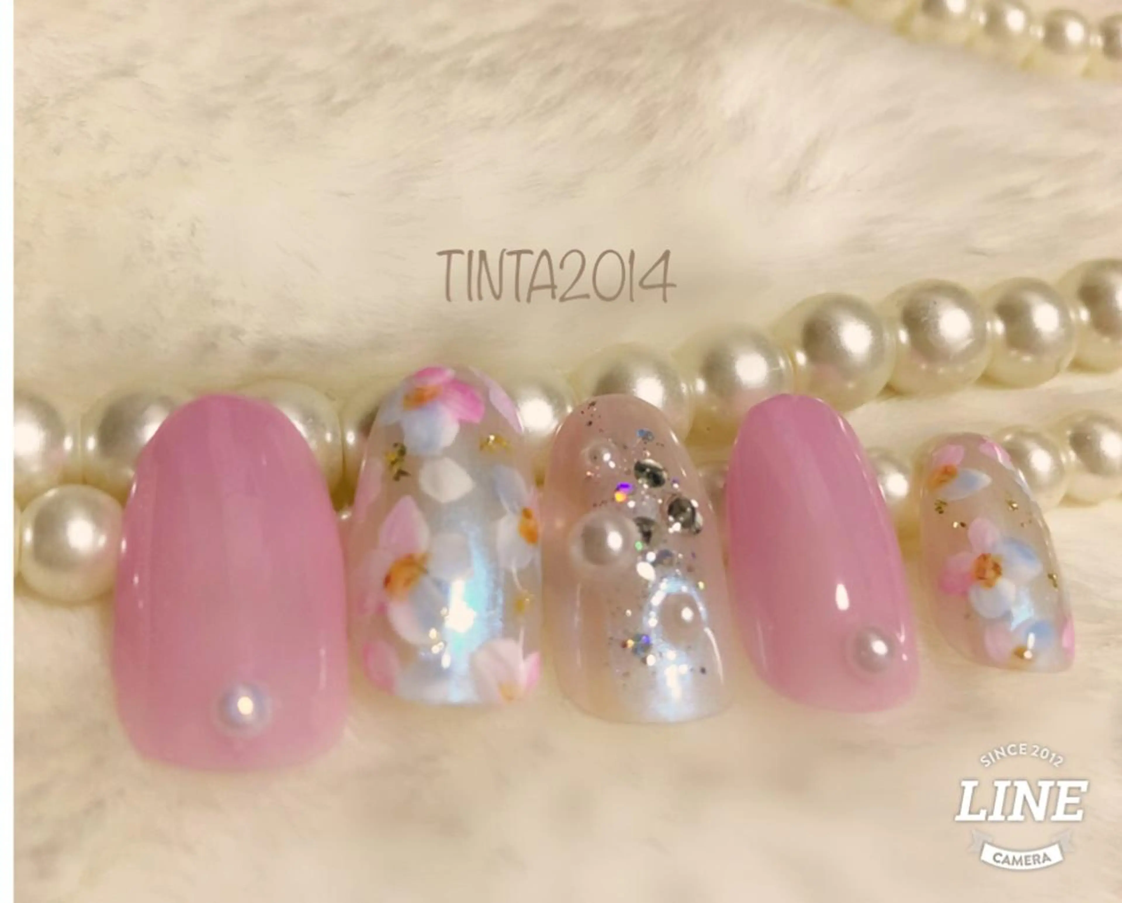 ネイル フラワーネイル ネイルサロン ティンタ所属・馬場 典子のネイルデザイン