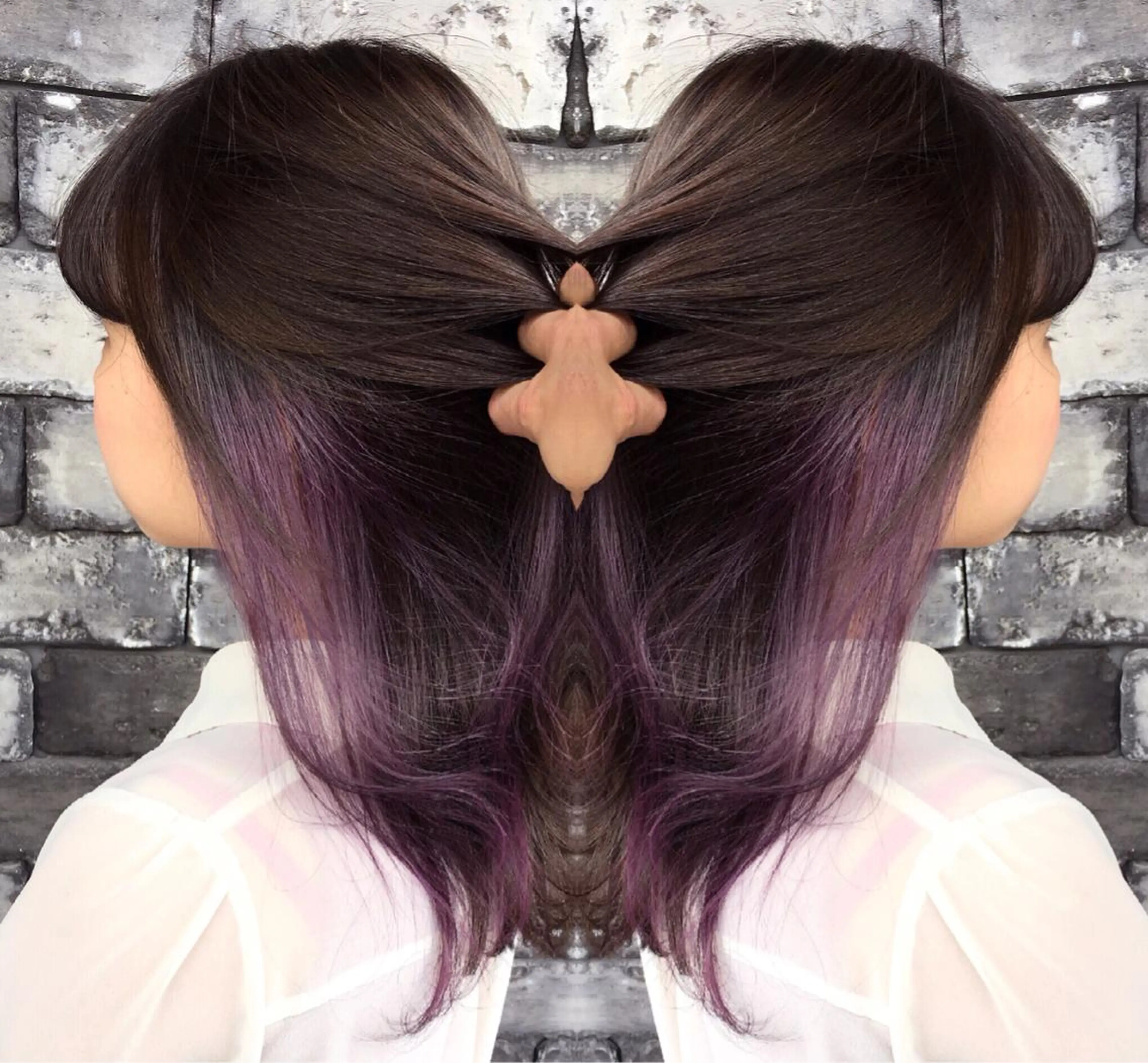 セミロング パープルカラー 外国人風カラー ❤️千葉県代表❤️ 店長❤️柿本翔一朗のヘアスタイル