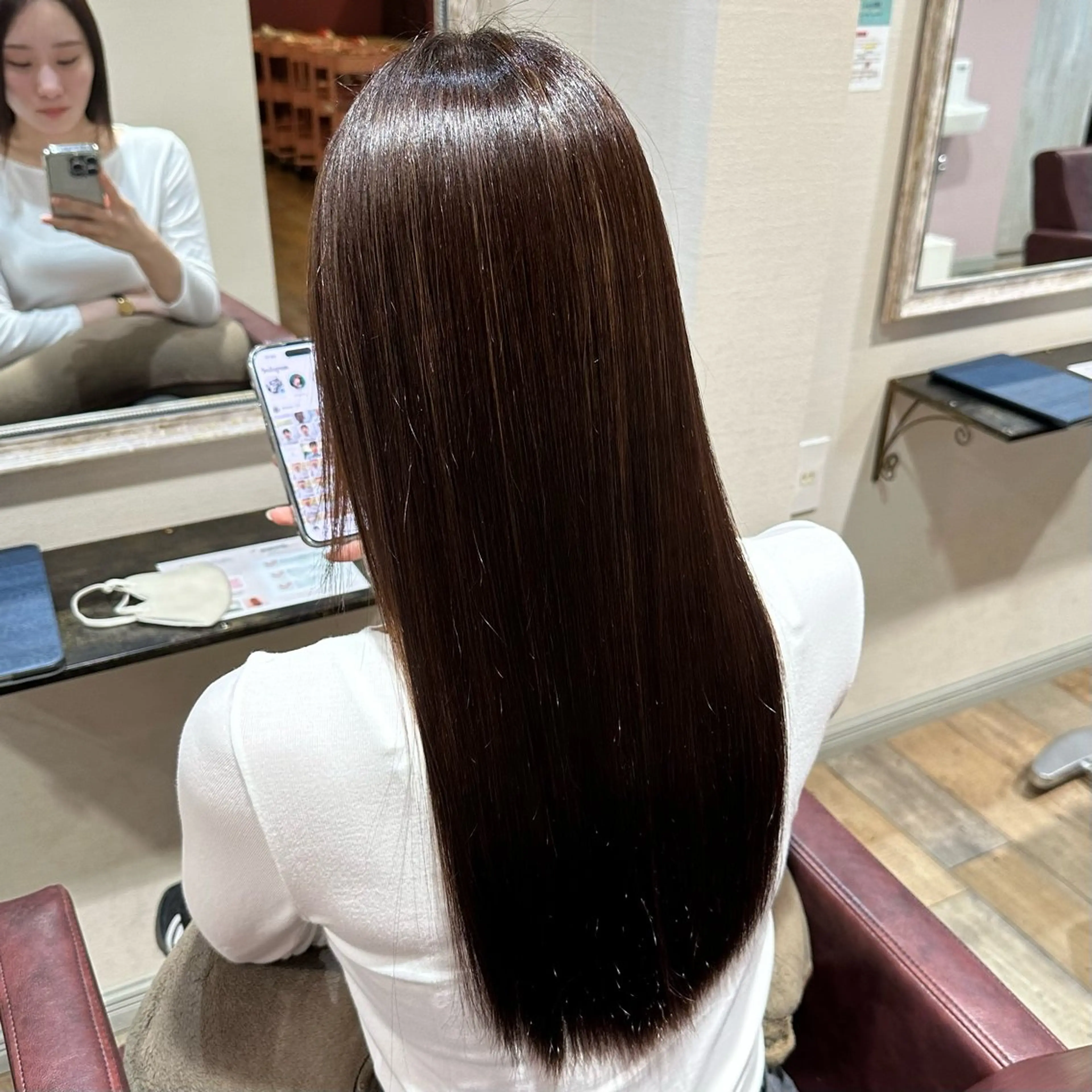ロング 髪質改善 柔らかいcolor ￤韓国￤🩰マユ🩰のヘアスタイル