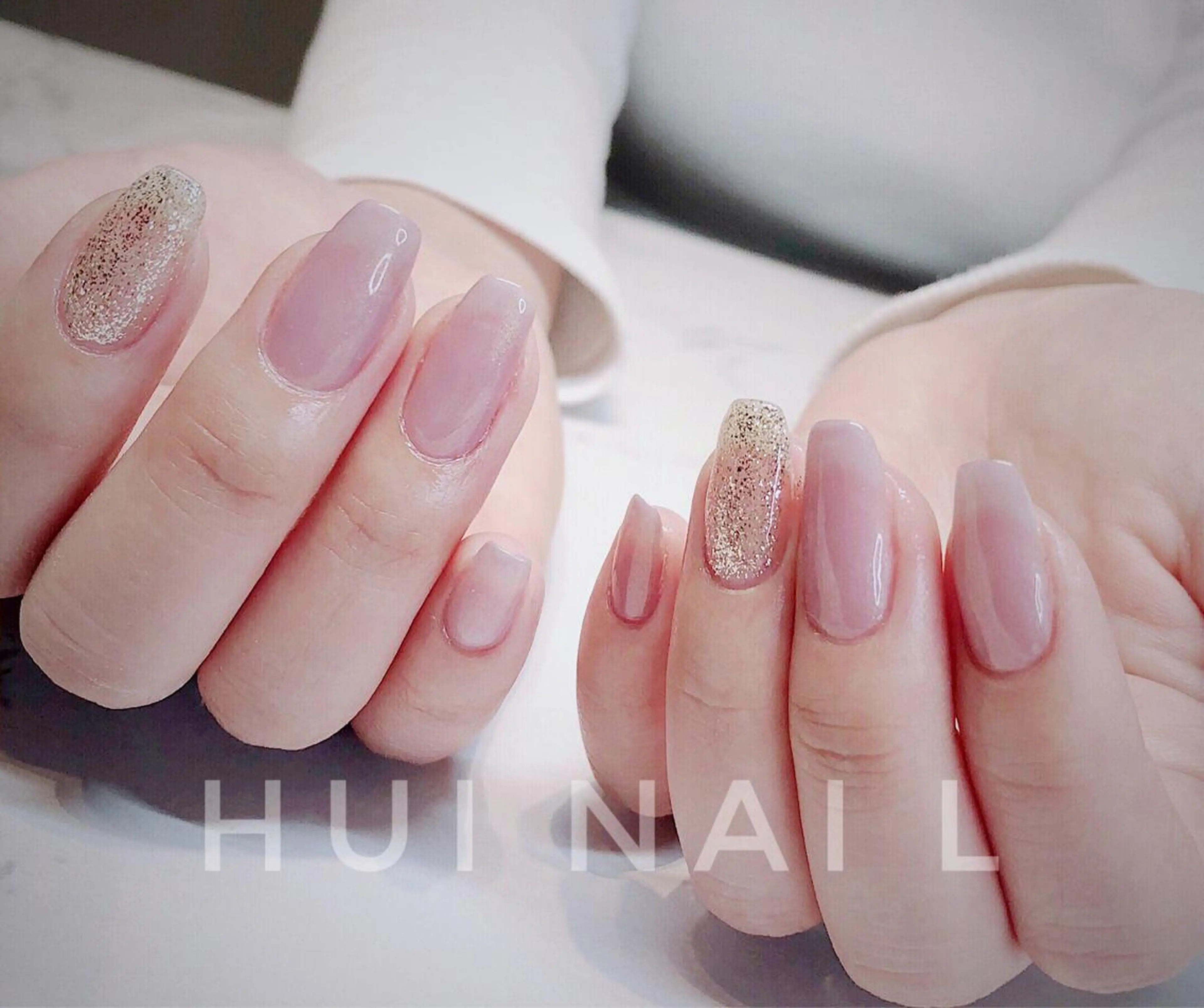 ミディアム めぐみのネイルサロン スタッフ練習のネイルデザイン