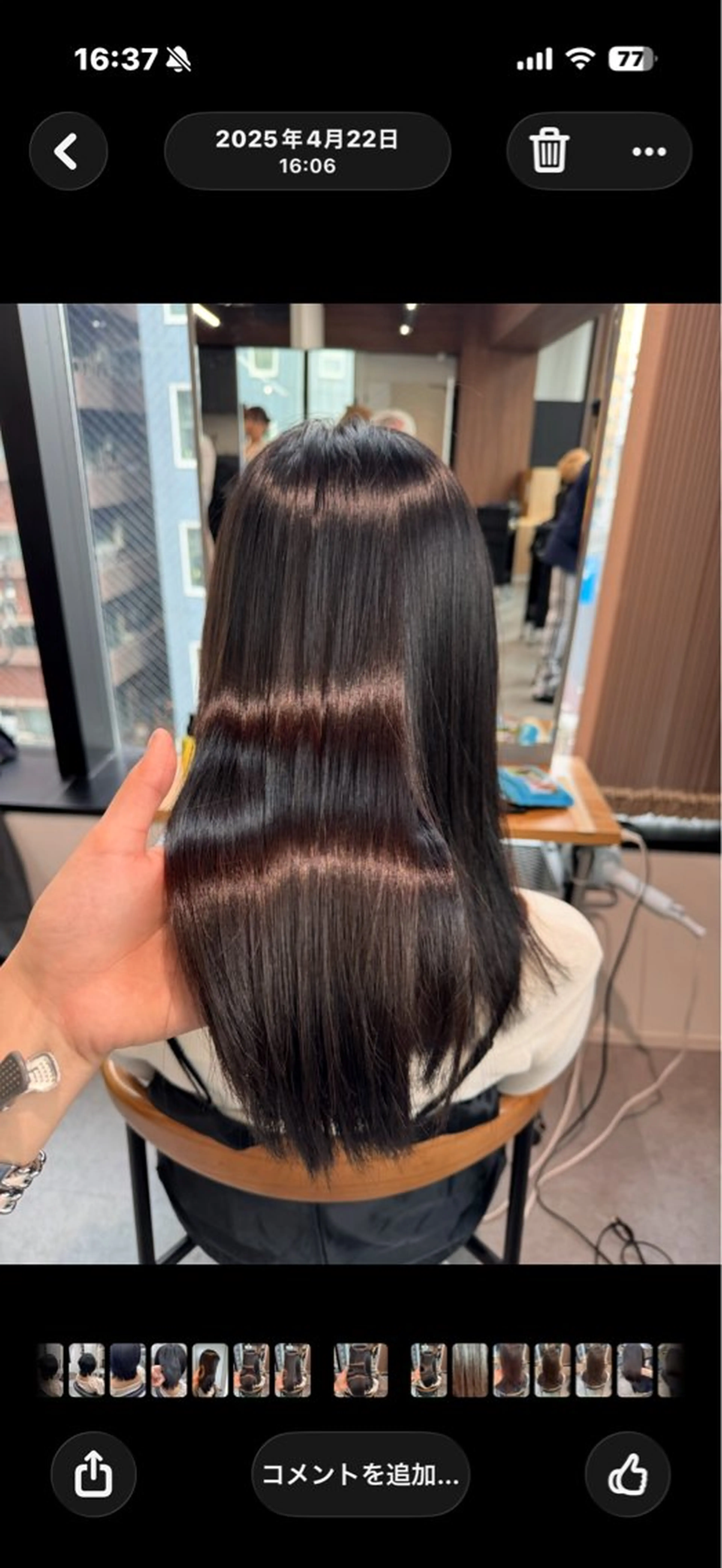 ロング 縮毛矯正 YOLO所属・SHINO 渋谷/海外ヘア✨️のヘアスタイル