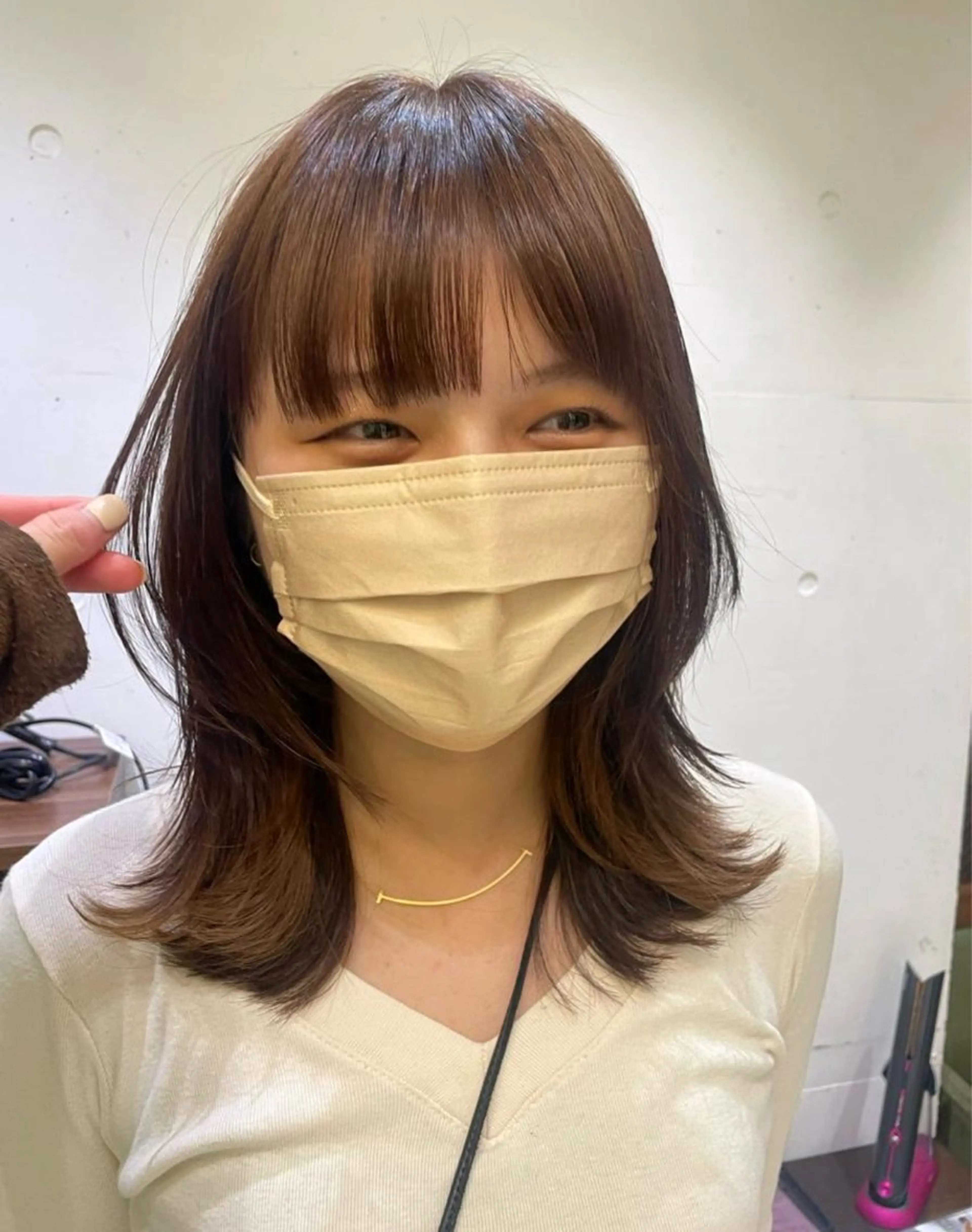 ミディアム 韓国風パーマ/ オリーブ🇰🇷あゆのヘアスタイル