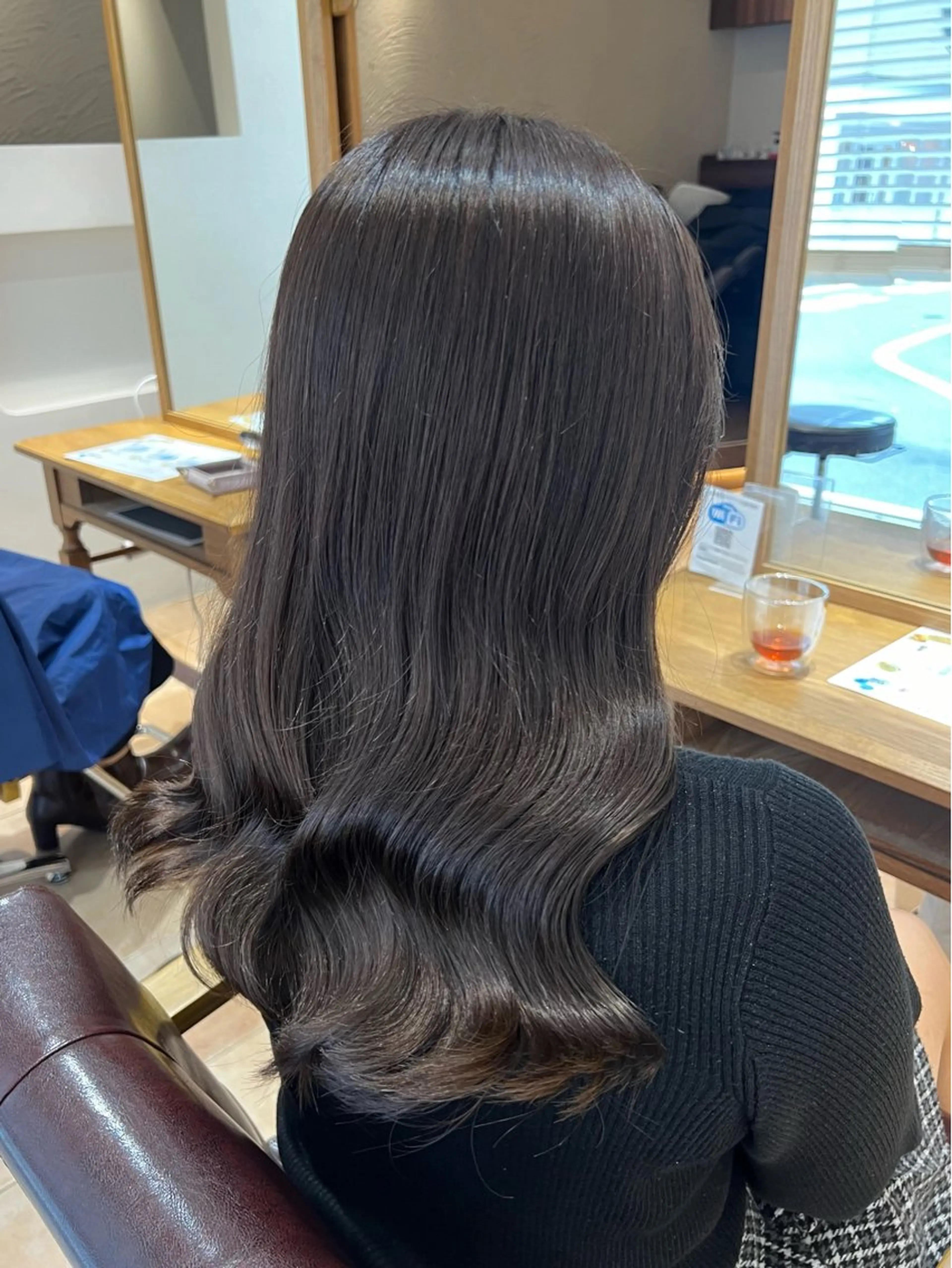 セミロング カラー 🥀韓国ヘア🥀 宮津真菜のヘアスタイル