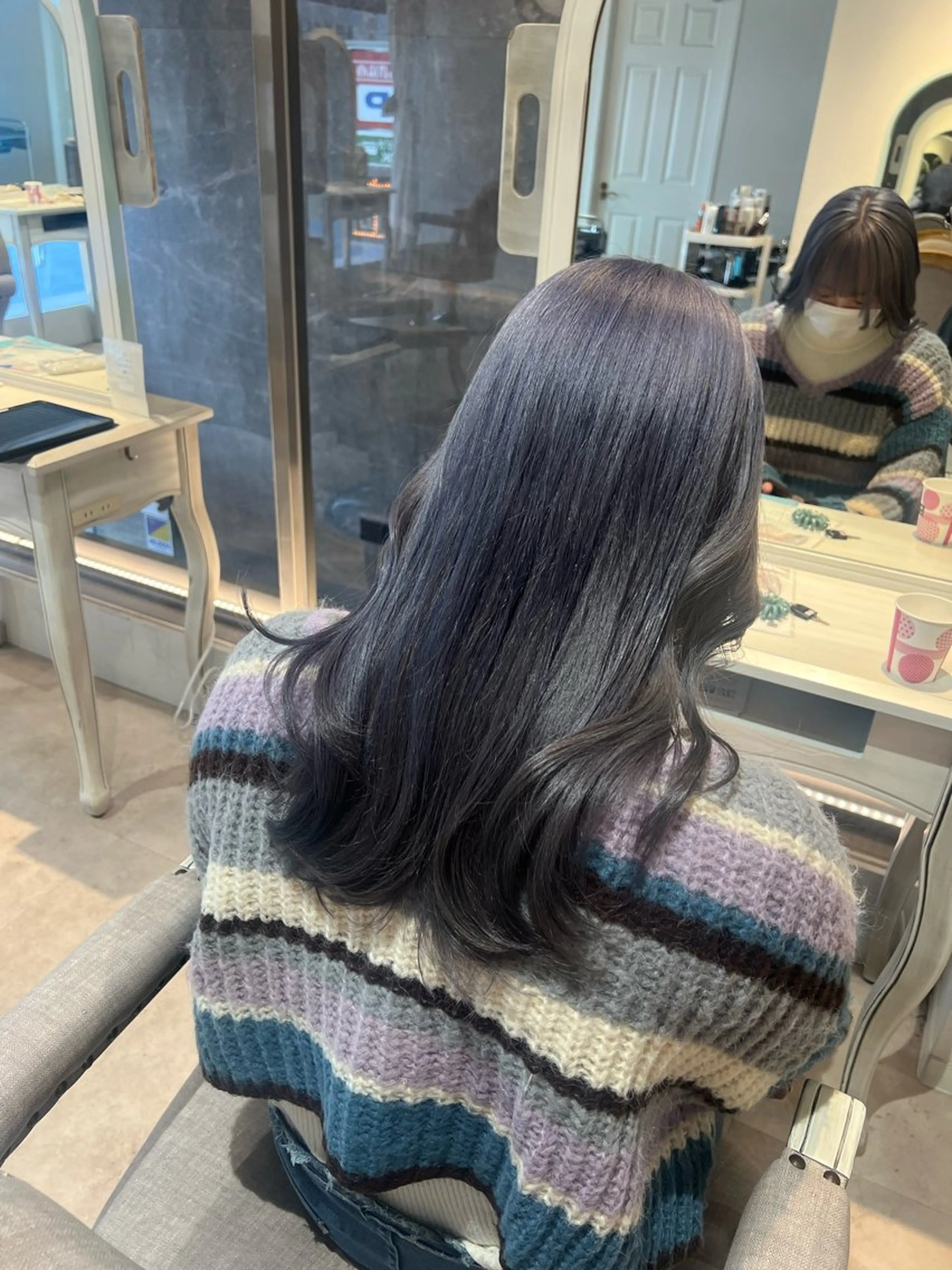 ロング カラー ヘアカラー Helm所属・ミカ/名駅/レイヤー /ブリーチなしカラーのヘアスタイル