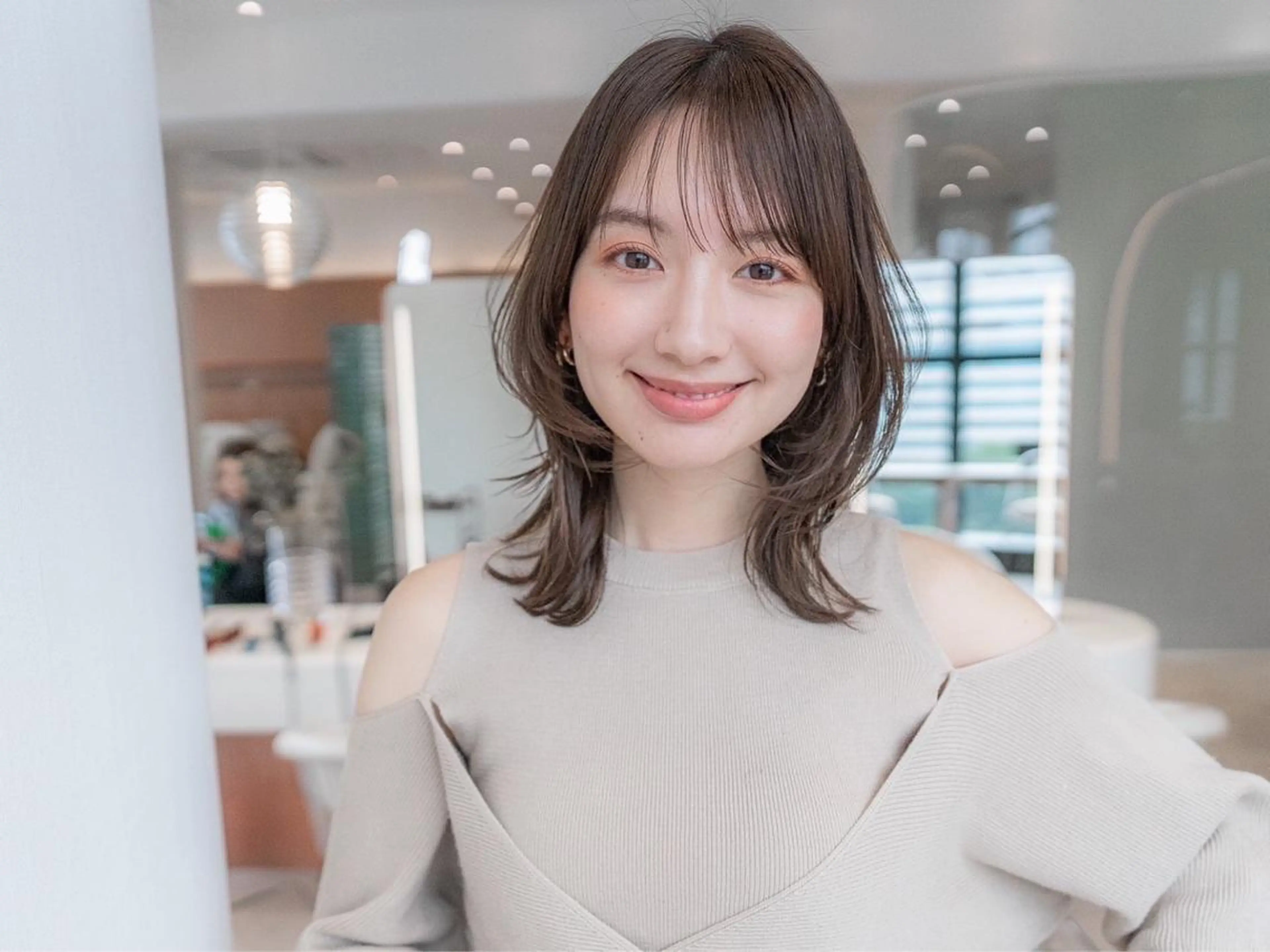 ミディアム カラー カット ヘアカラー トリートメント 🉐レイヤー/塩見 弘樹🉐渋谷のヘアスタイル