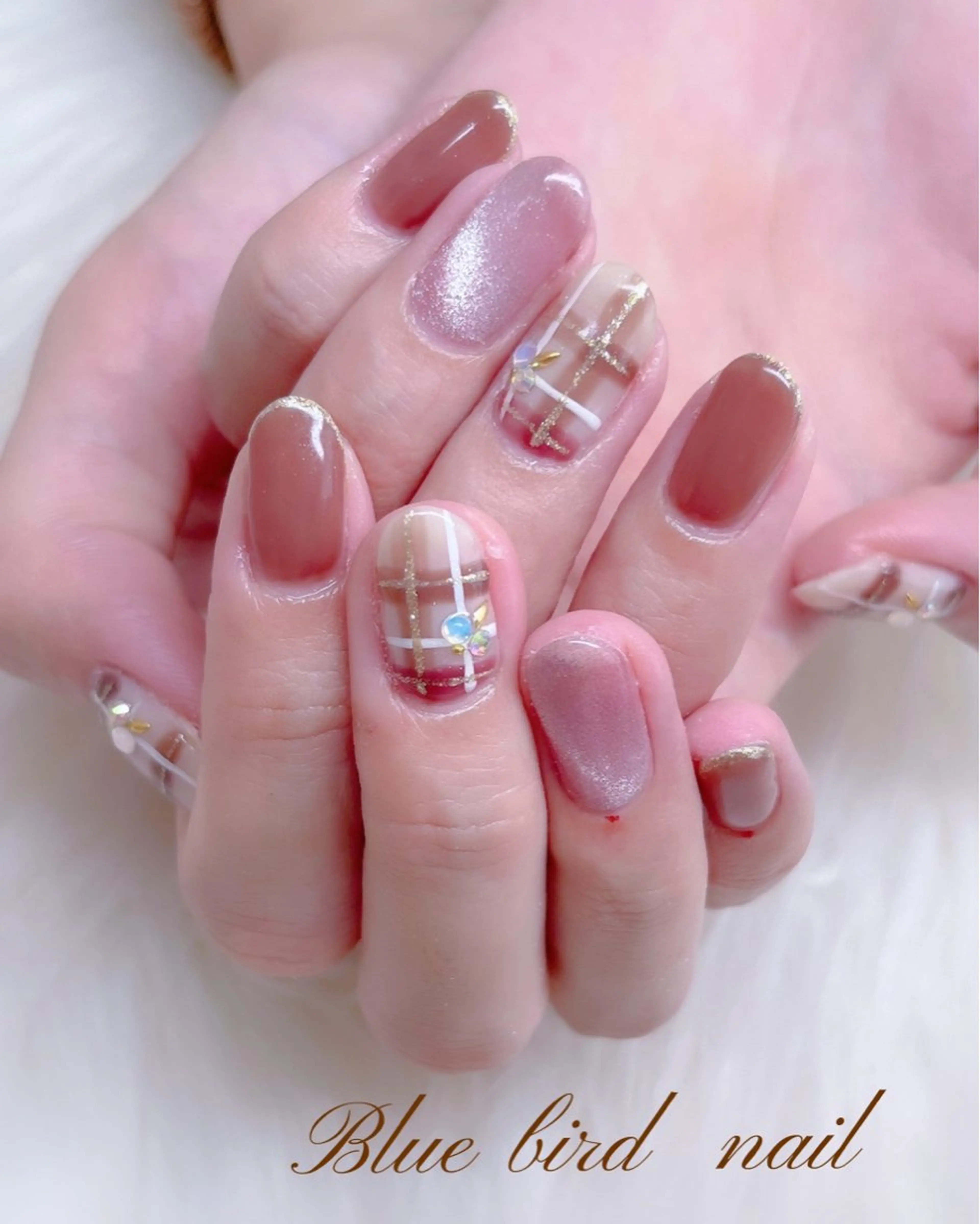 ネイル ハンドネイル Blue bird  nailのネイルデザイン