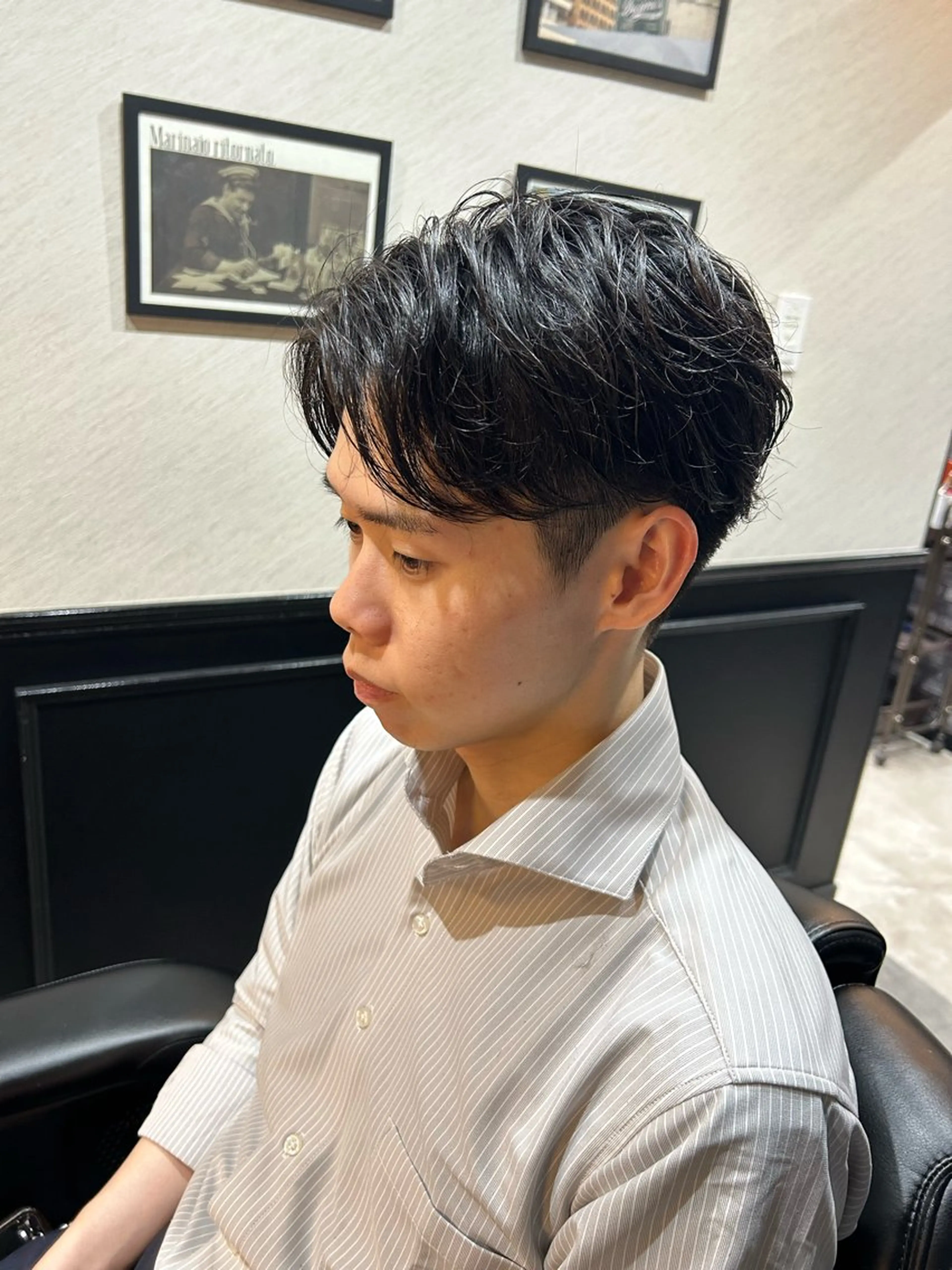 ショート パーマ カット ヘアセット 柏木 直人のヘアスタイル