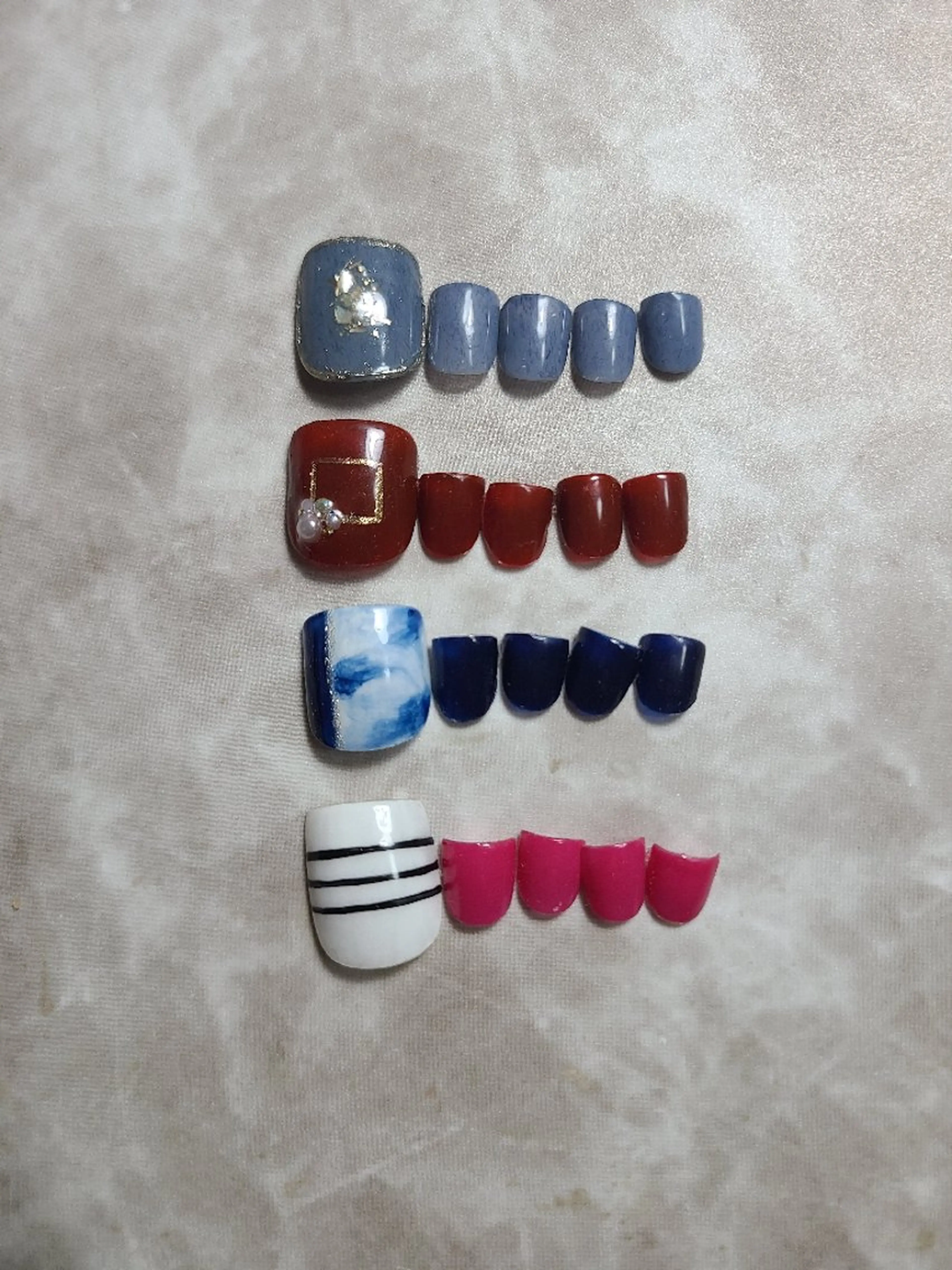 ネイル アートネイル フットネイル ワンカラーネイル フットネイル Enrichnail エンリッチネイルのネイルデザイン