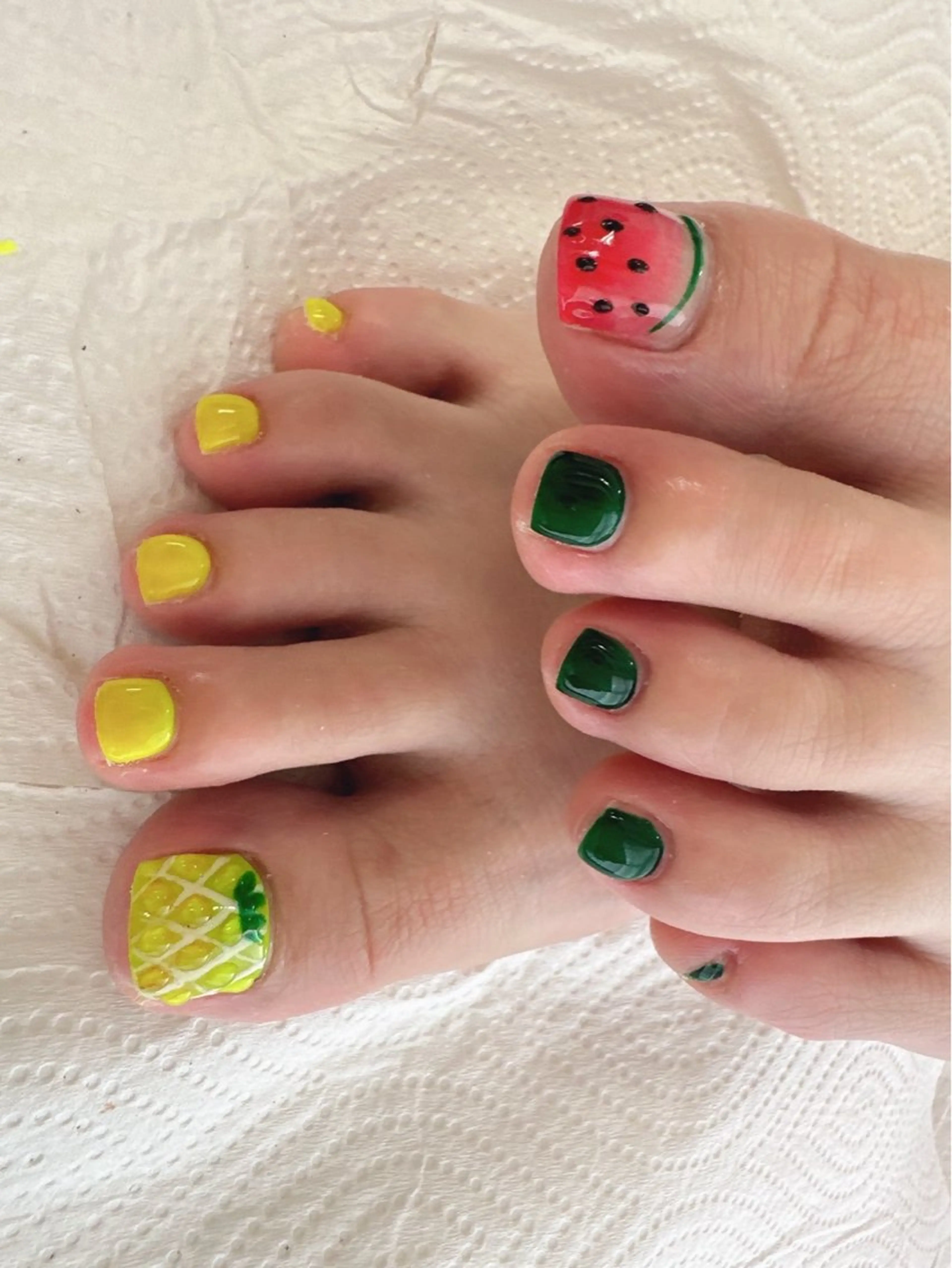 オフなし❤️フットアート2本やり放題(2色まで)の写真