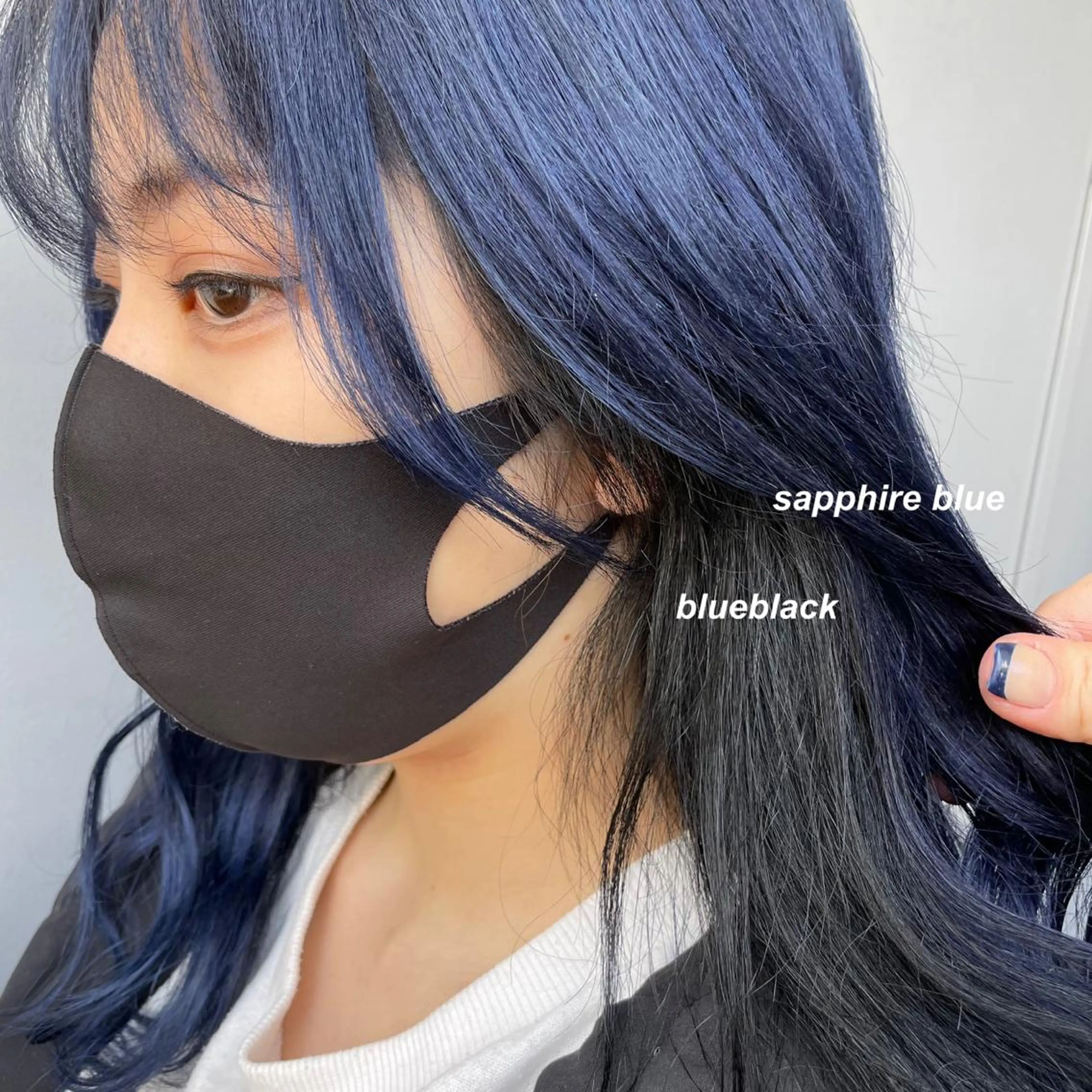 セミロング カラー レイヤーカット 韓国ヘアayameのヘアスタイル