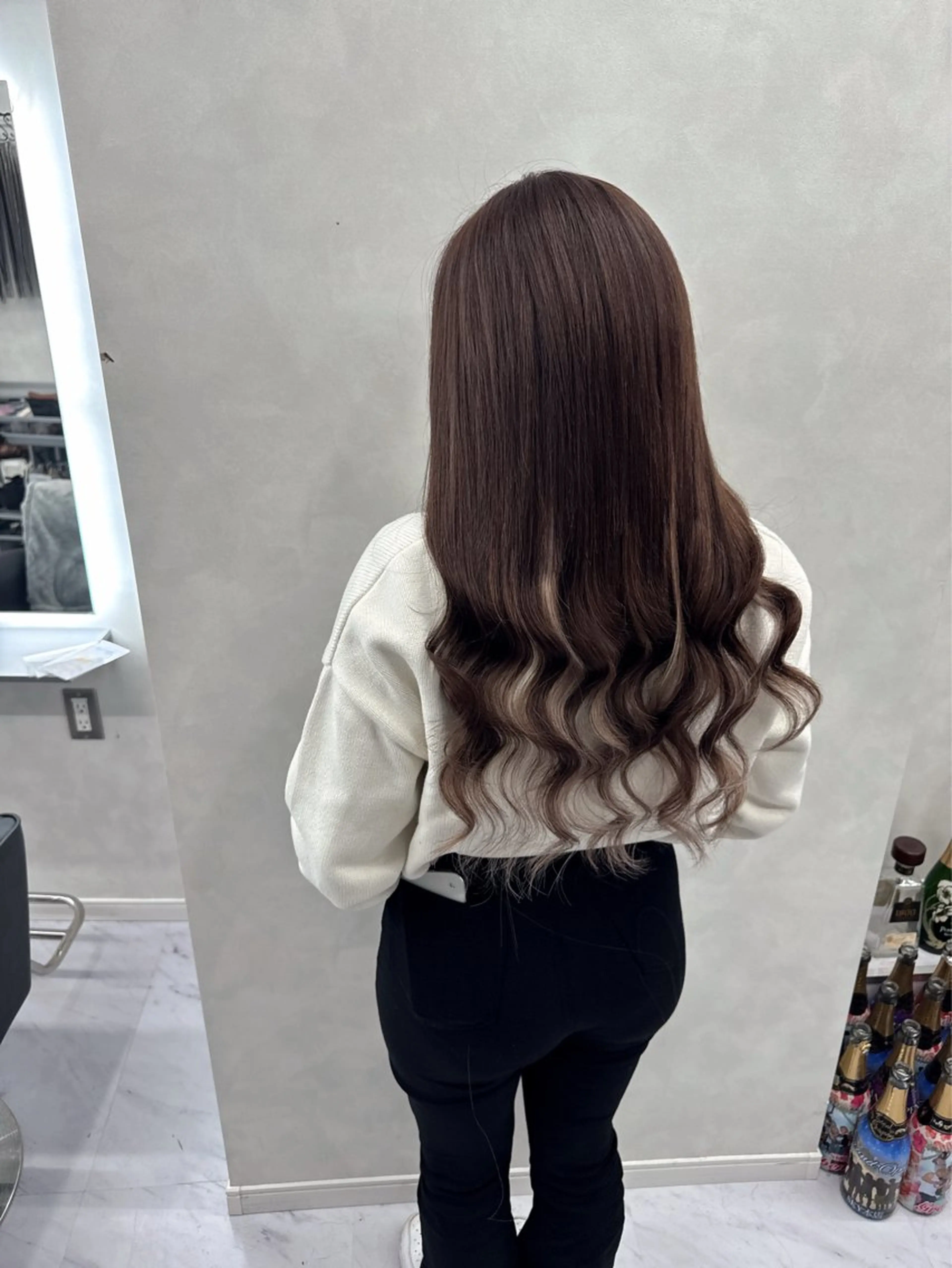 セミロング カラー ヘアアレンジ 🔥ハイトーンカラー ギャルNAOKI🔥のヘアスタイル