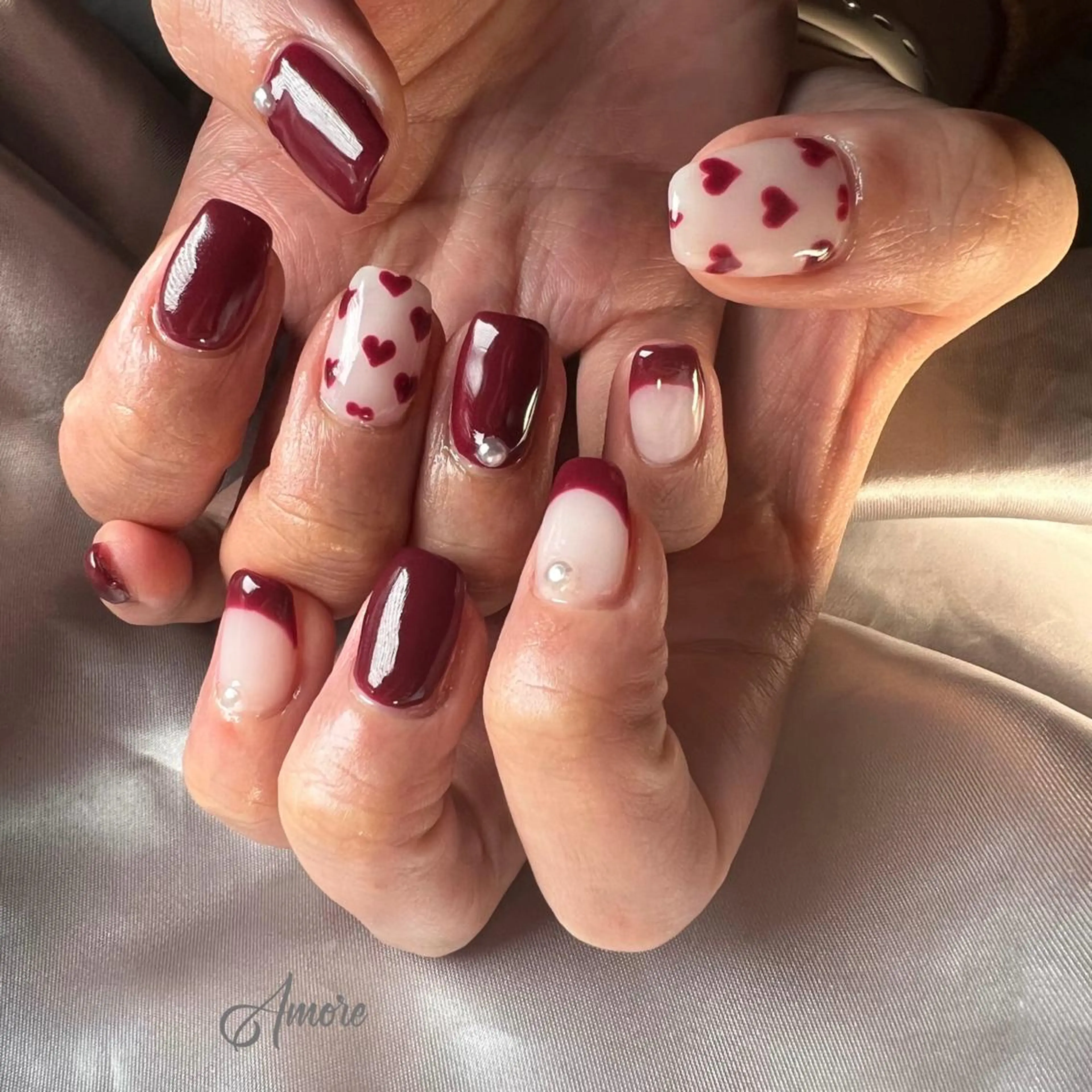 ネイル ジェルネイル ミラーネイル オフィスネイル パラジェル You kyehwaのネイルデザイン