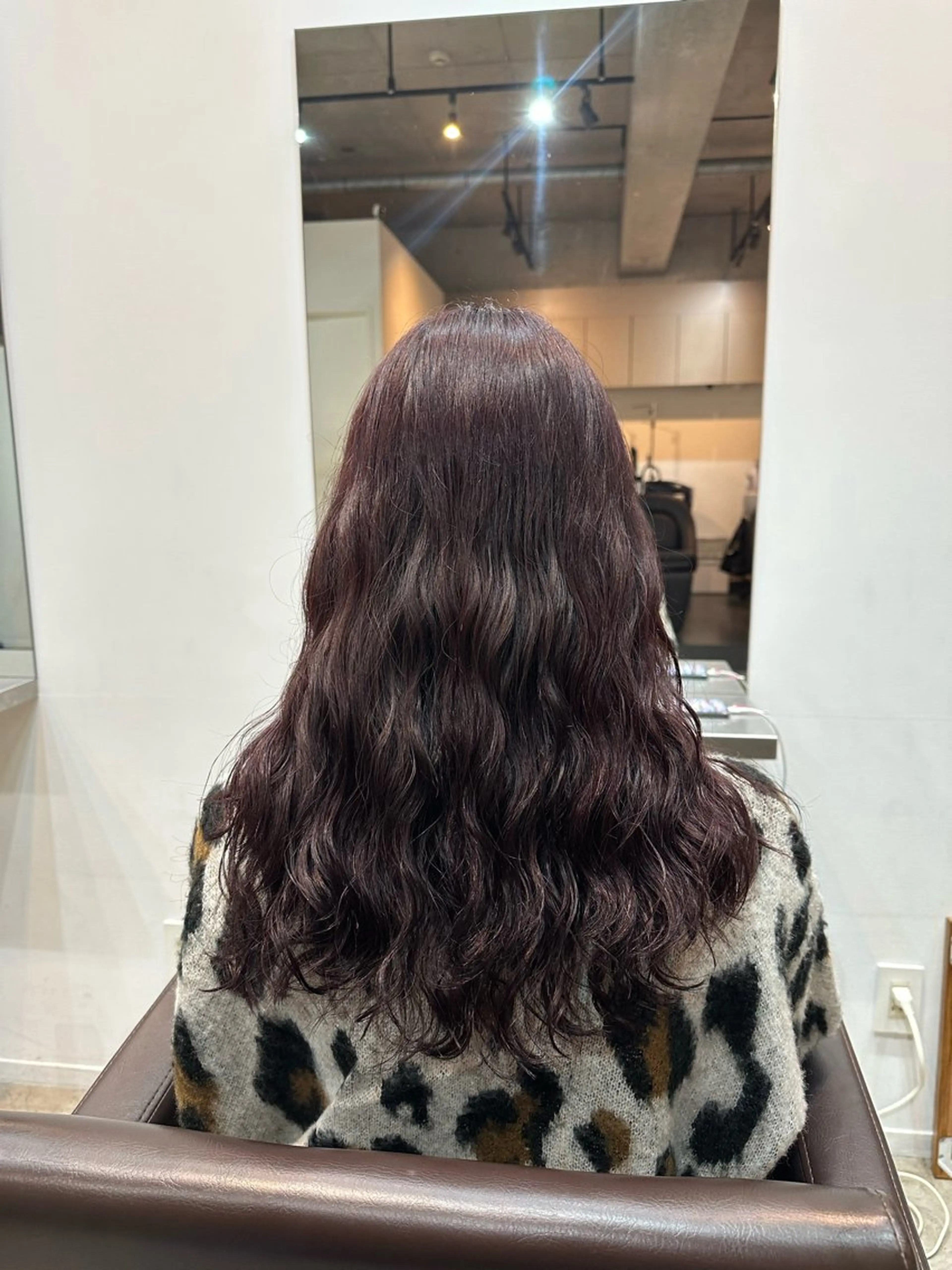 ロング カラー パーマ ブラウンカラー レッドカラー レッドブラウン ロング カット ヘアカラー パーマ トリートメント ショートカット/ パーマ/齋藤大貴のヘアスタイル