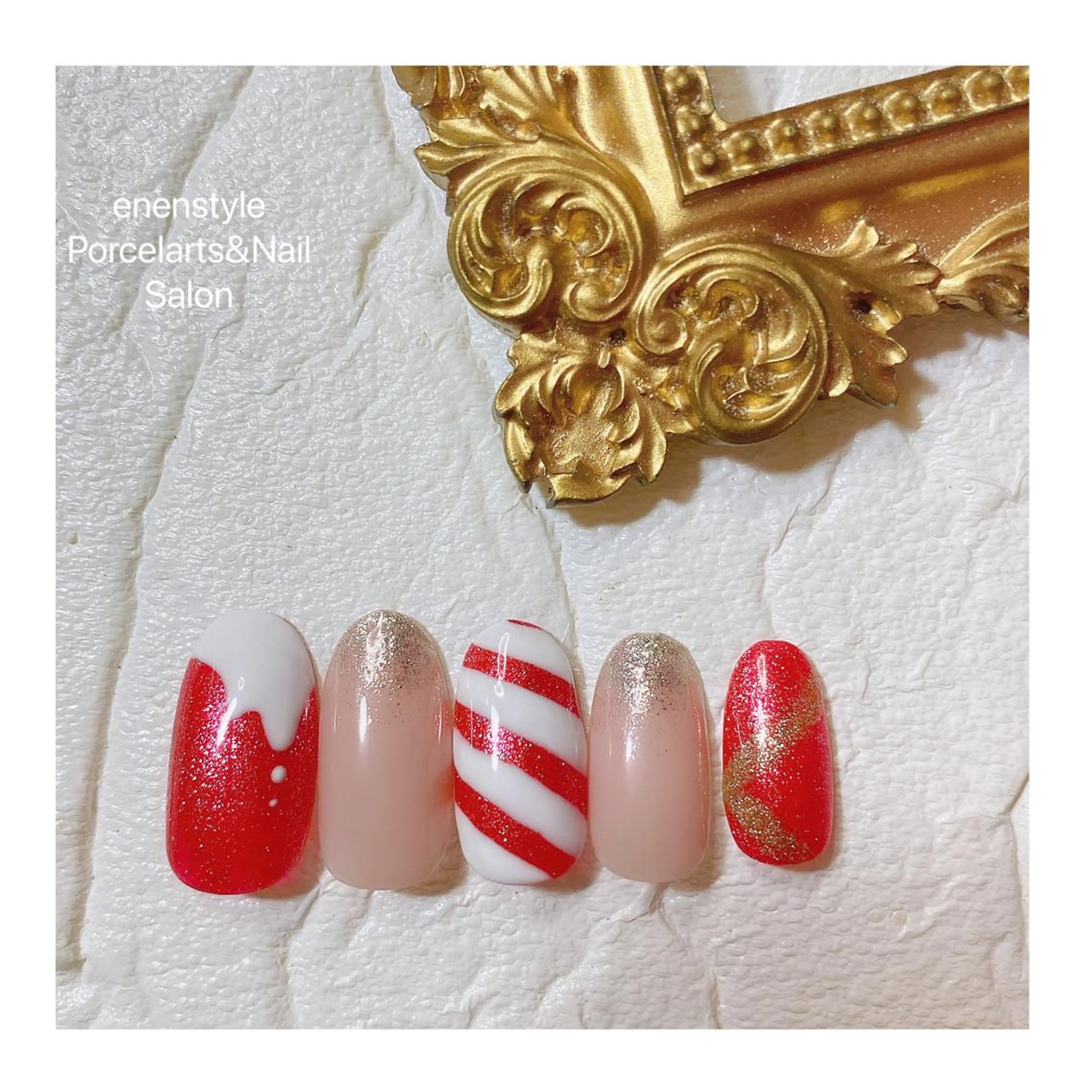 ミディアム ネイル 👑enen style👑のネイルデザイン