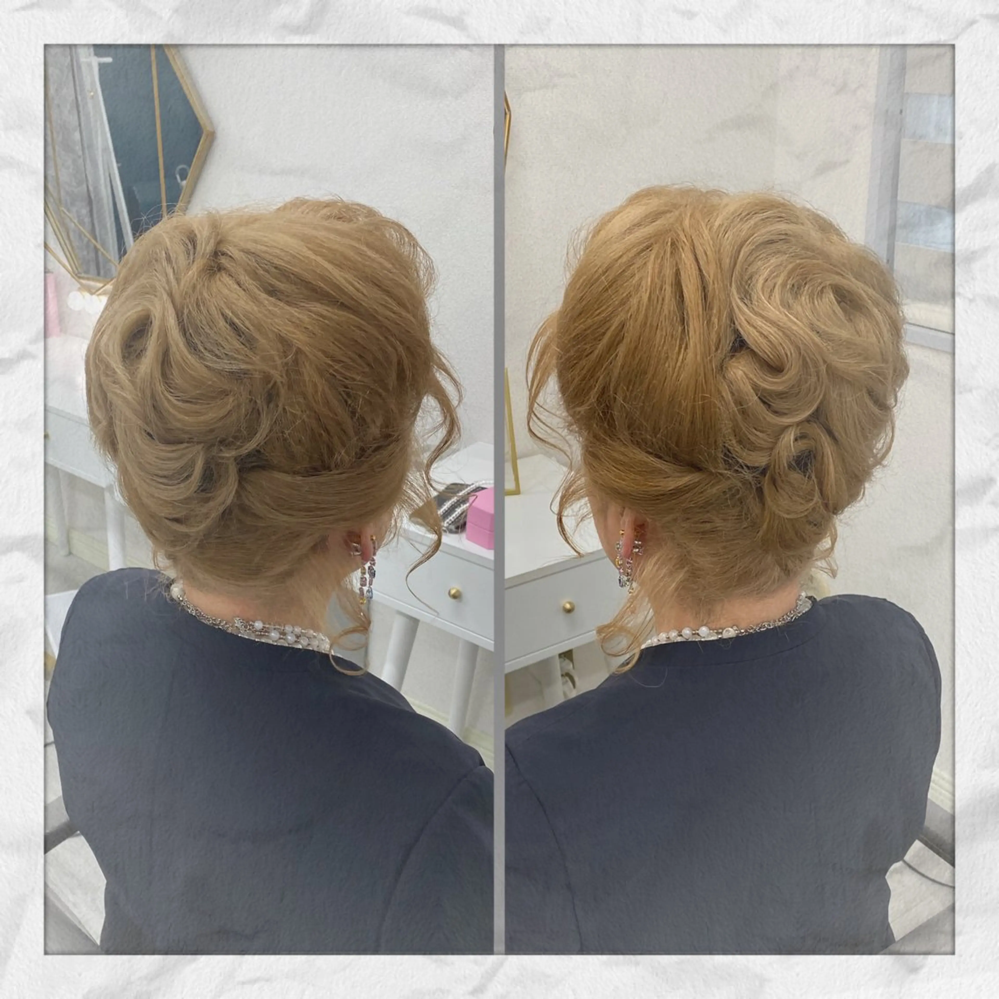 セミロング ヘアアレンジ ヘアセット ヘアセット/着付け 𓇼 松本 夏美𓇼のヘアスタイル