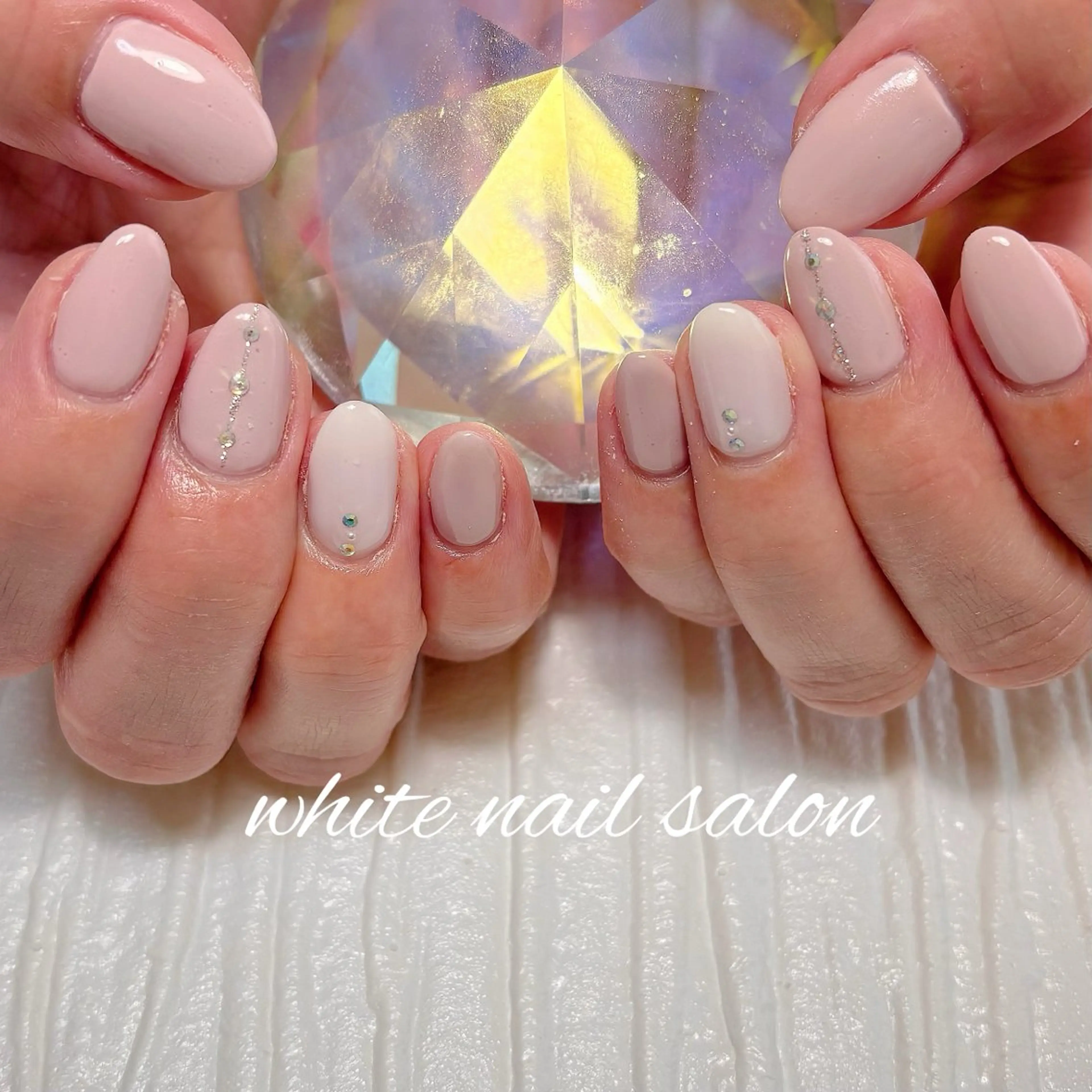ネイル フットネイル ラメ(グリッター) ハンドネイル white nail salonのネイルデザイン
