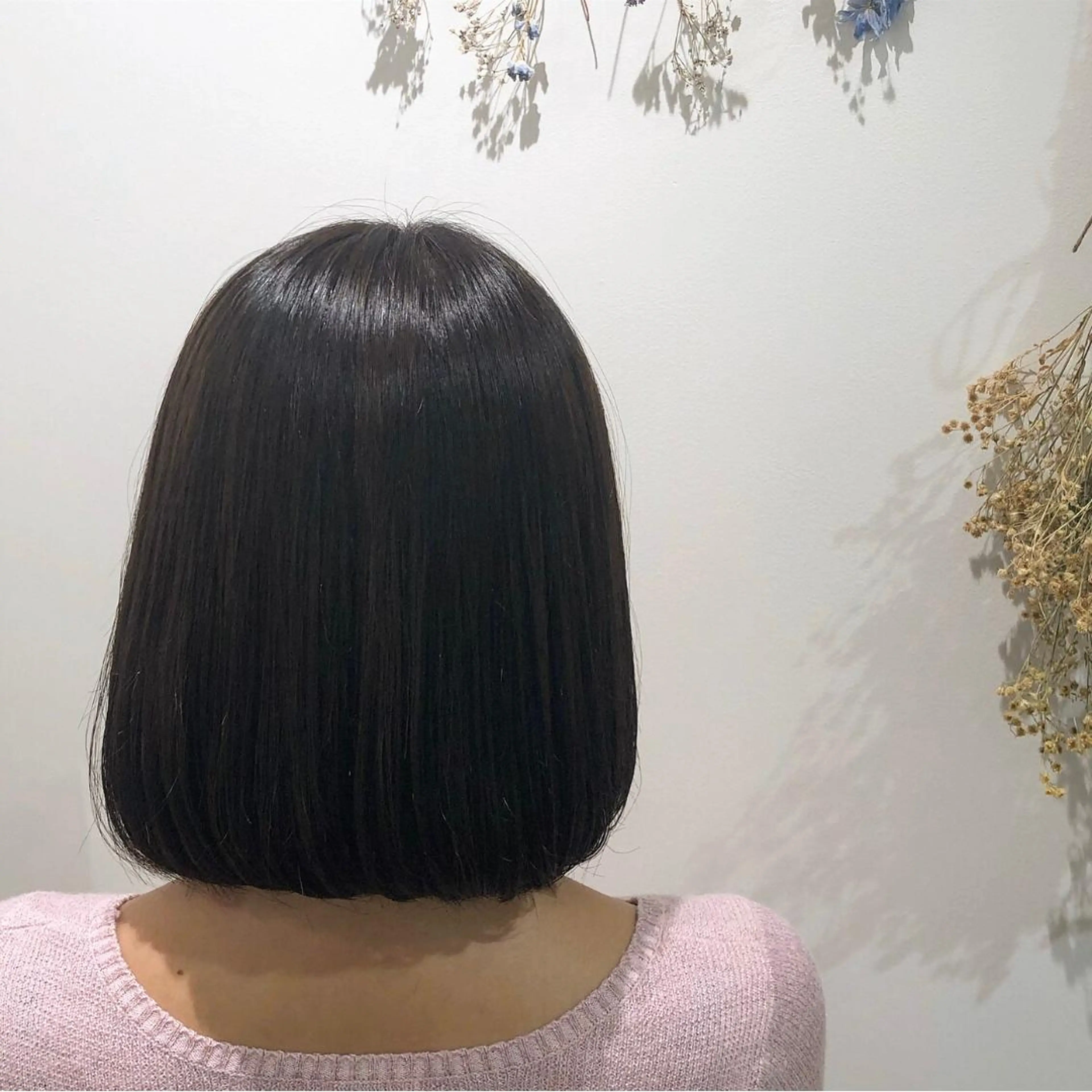 ミディアム ボブ カット 縮毛矯正 トリートメント ボブレイヤー/ カラー診断/Amiのヘアスタイル