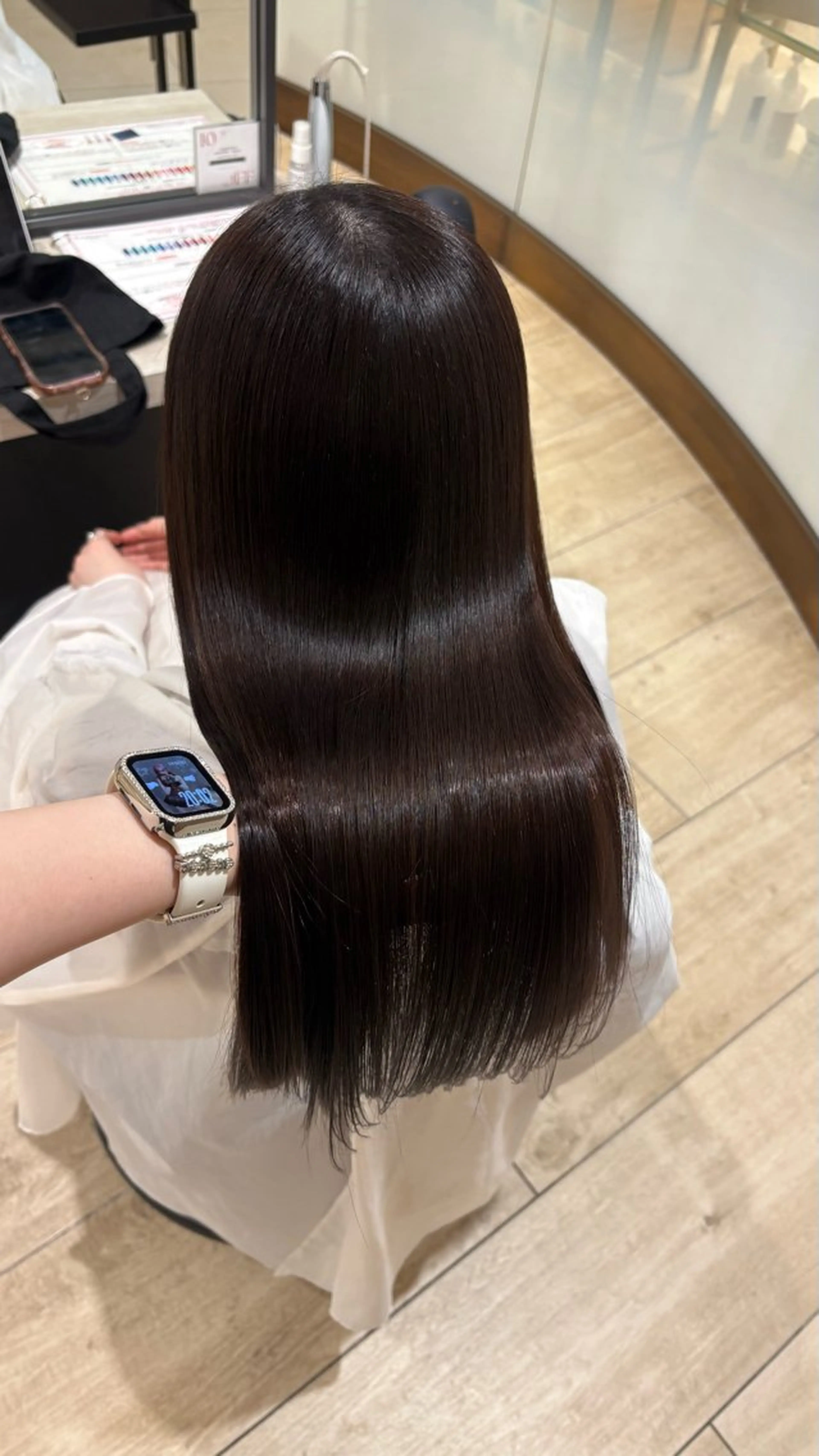 ロング 縮毛矯正 トリートメント nozomi ‎‎🤍のヘアスタイル