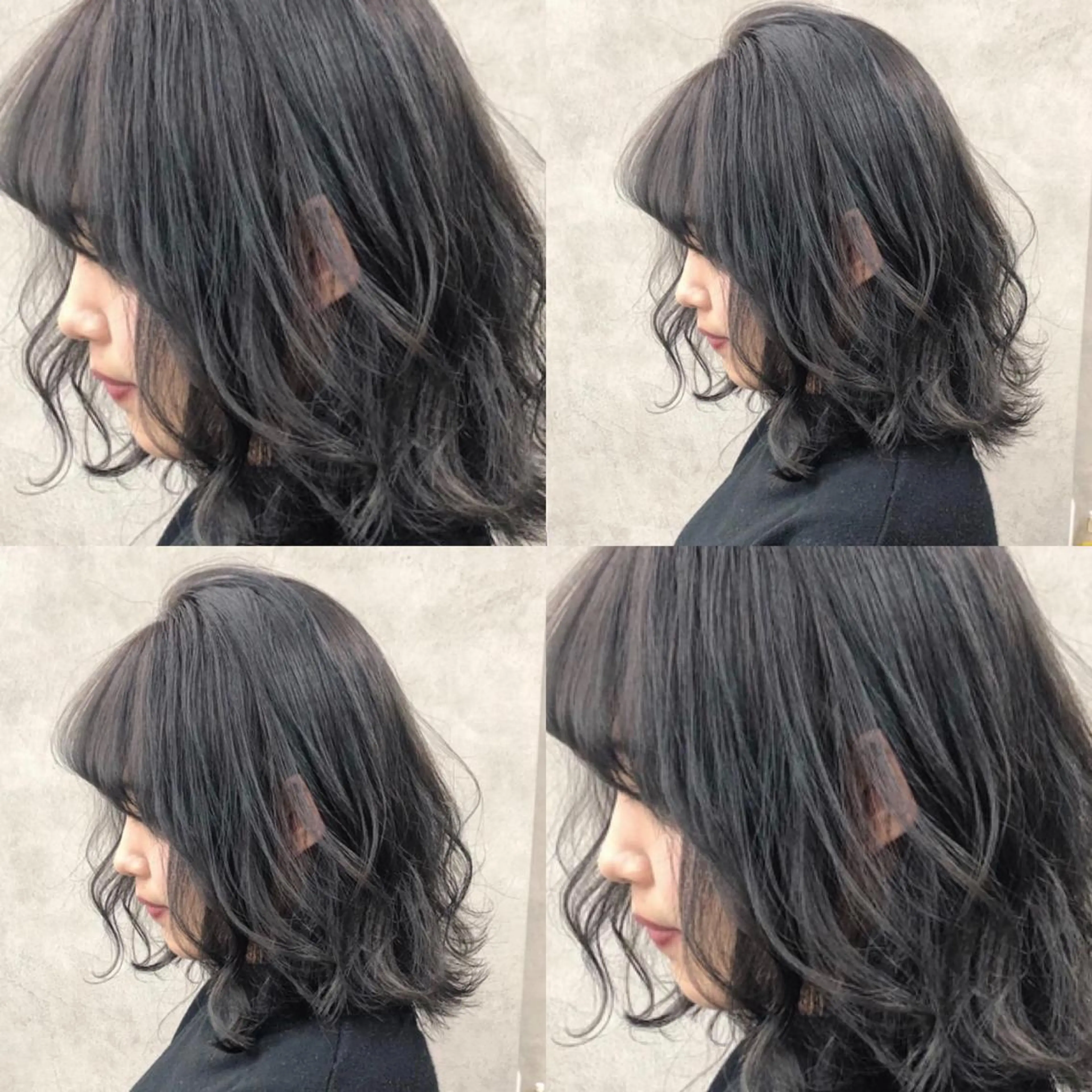 ミディアム カラー 柔らかbeige モトキのヘアスタイル