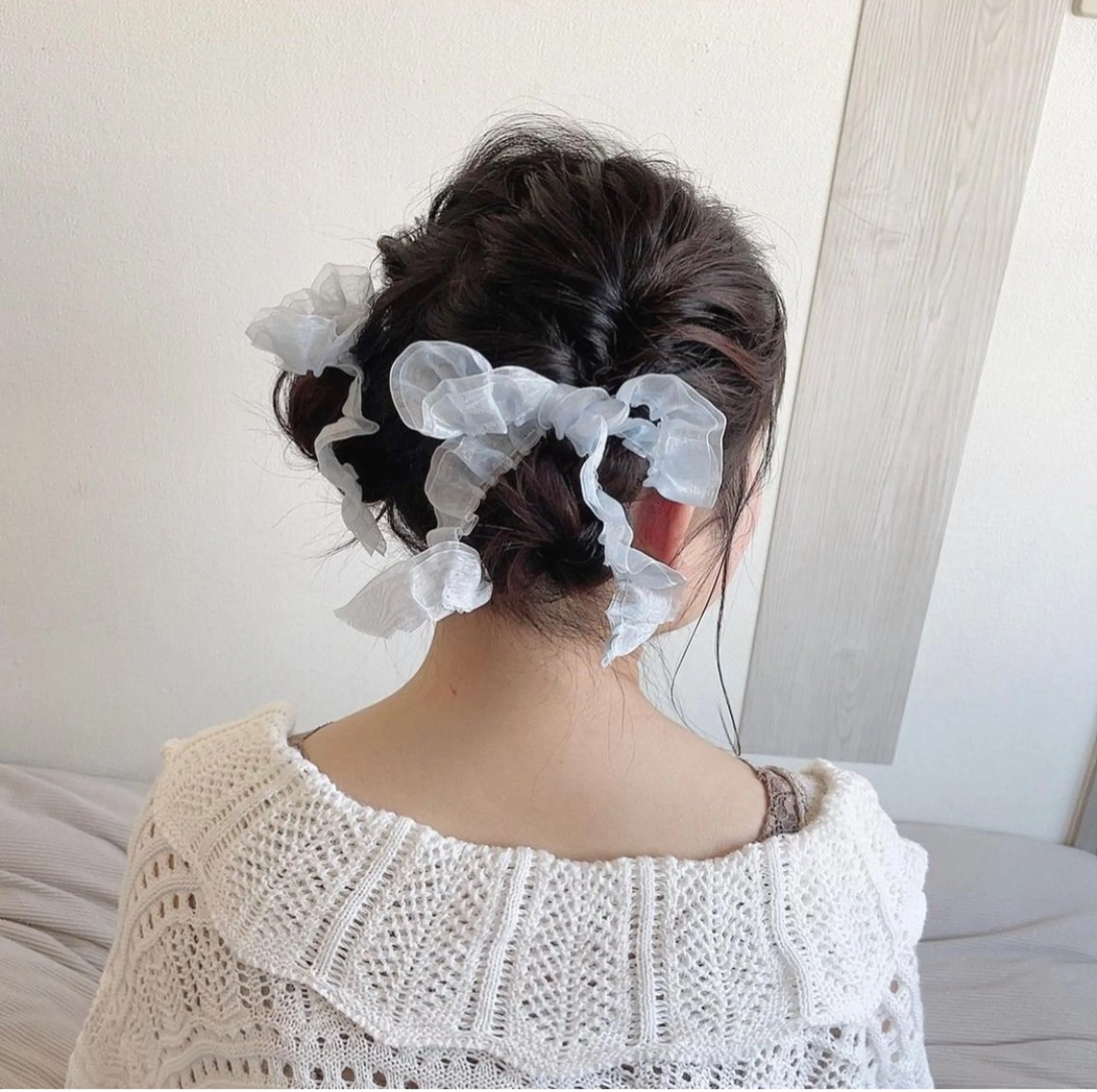 ミディアム ヘアアレンジ お団子ヘア ヘアセット 🫧arisa🫧 レイヤー/アレンジのヘアスタイル