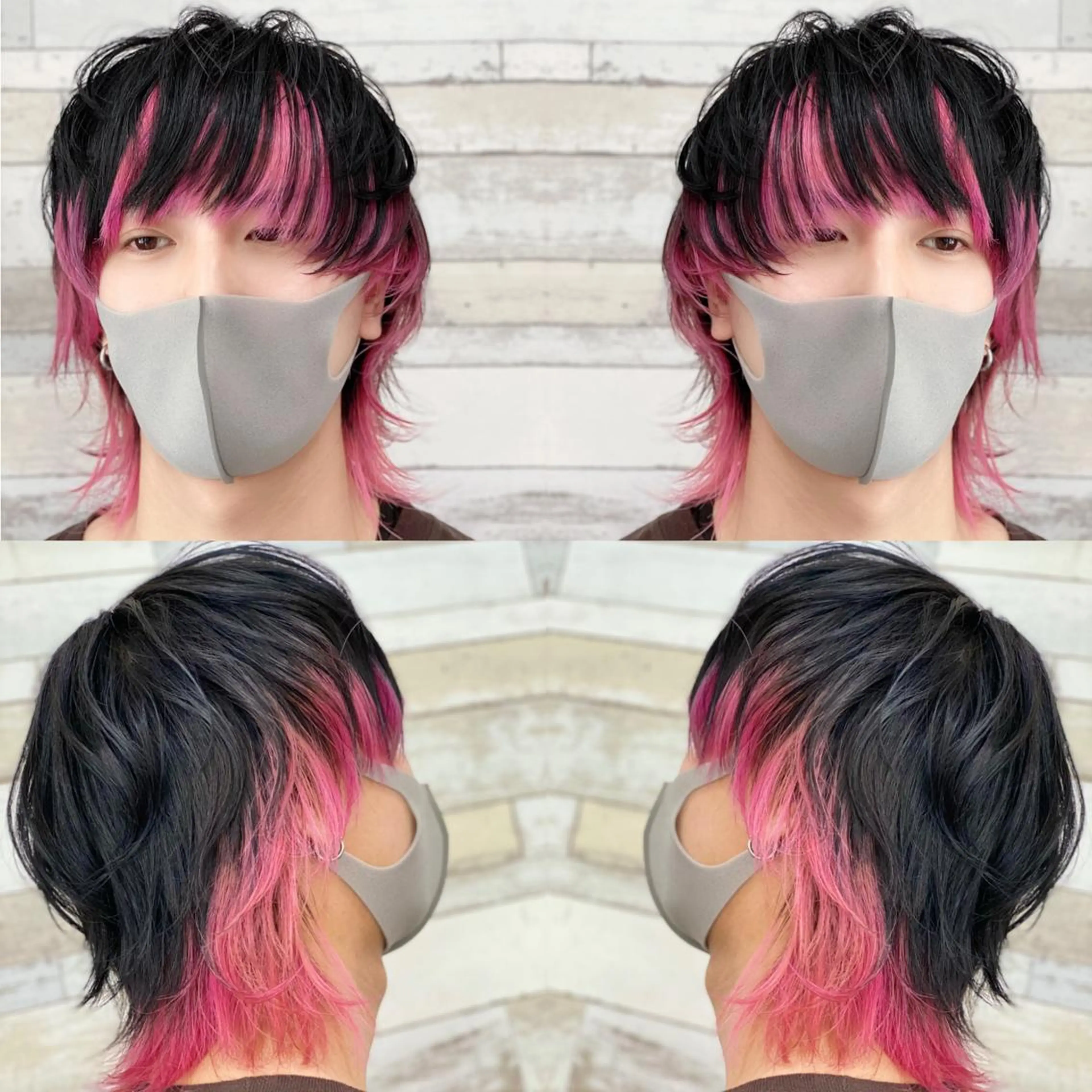 ミディアム カラー メンズ ヘアカラー トリートメント "PEPPU "所属・🌈推し色派手髪 ハイトーンShinのヘアスタイル