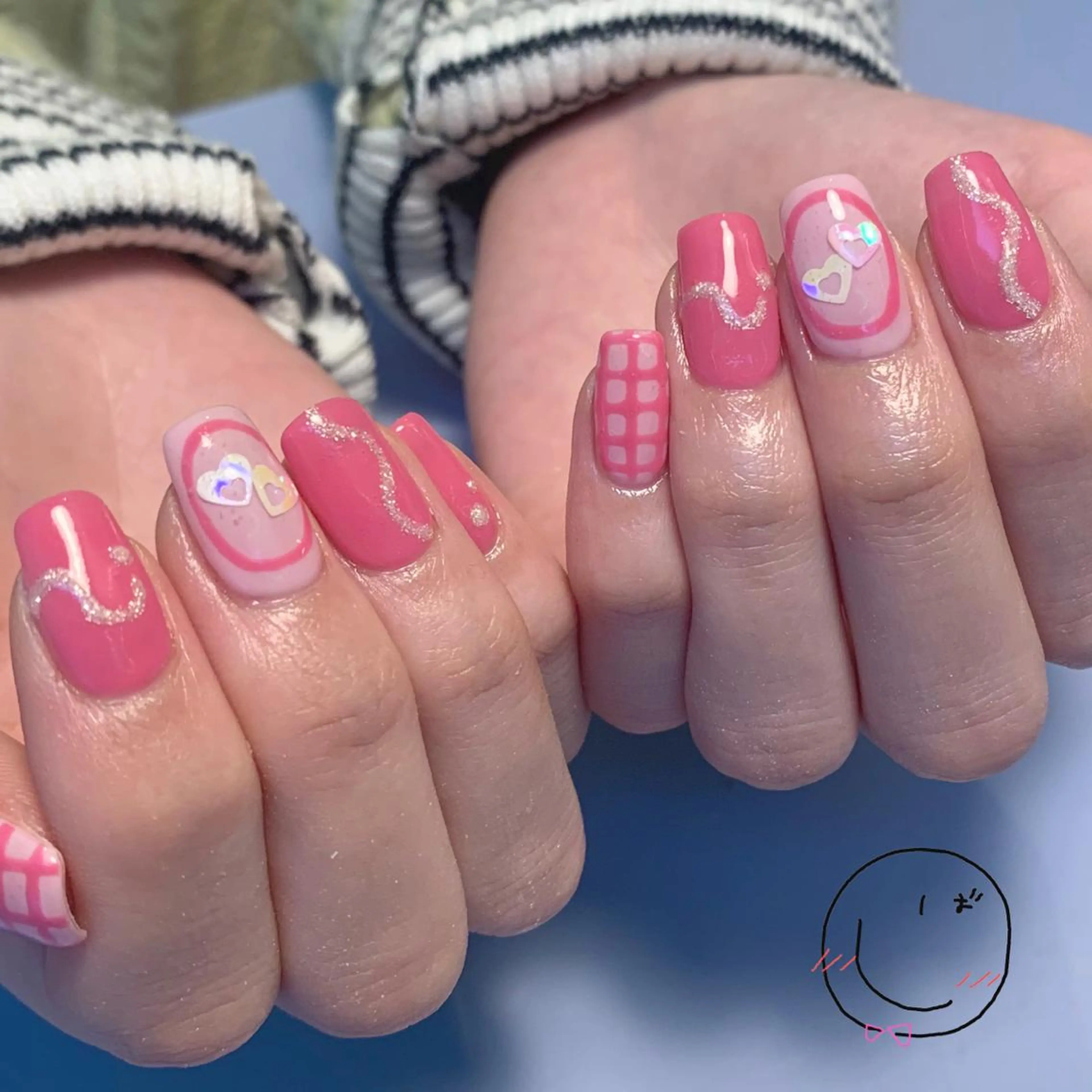 ネイル フットネイル ジェルネイル ぷっくりネイル バレンタイン chik shibaのネイルデザイン