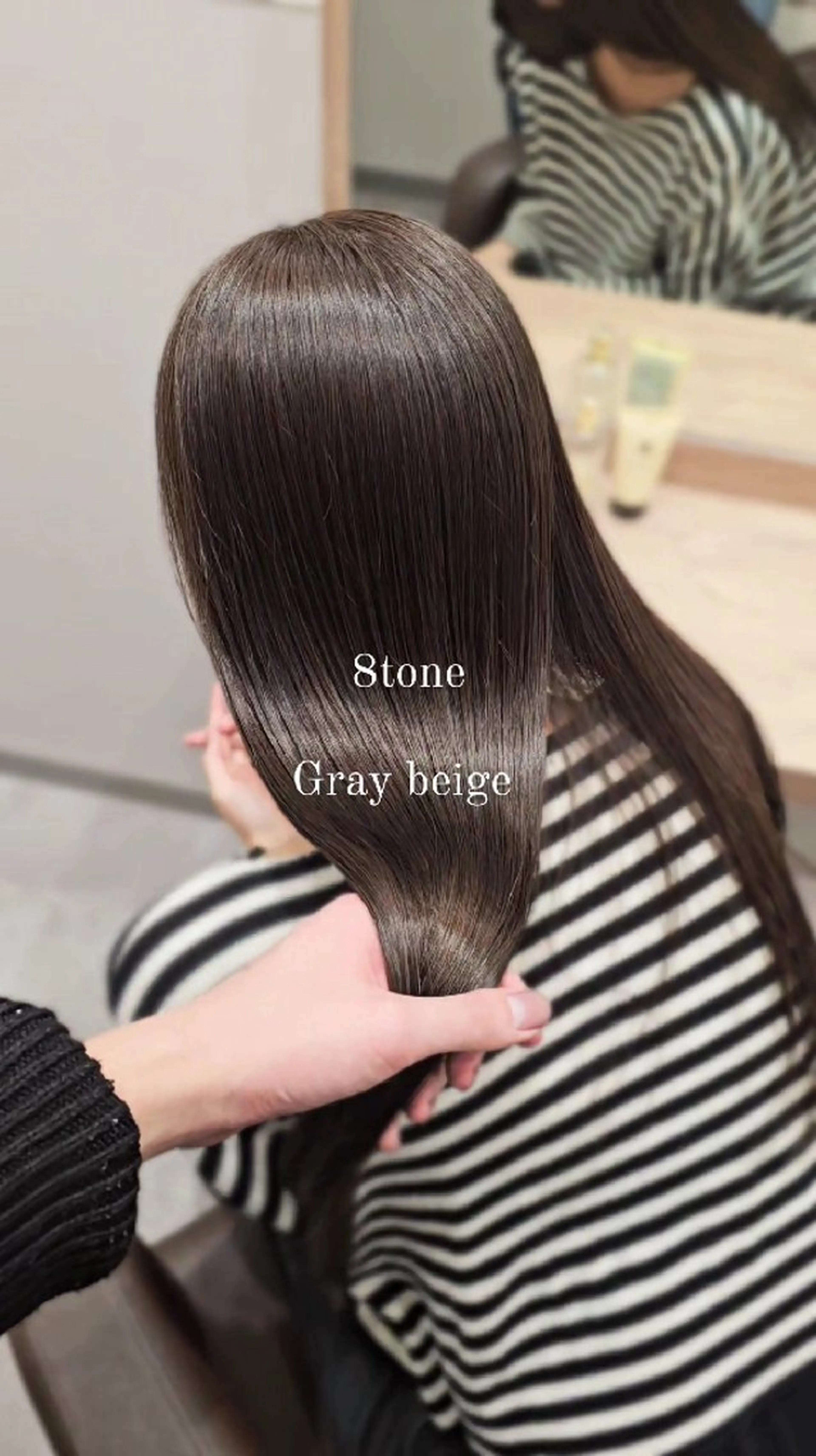 セミロング カラー 透明感カラー グレージュ カット ヘアカラー トリートメント 髪質改善美容師が作る 透明感カラー杉山太貴のヘアスタイル