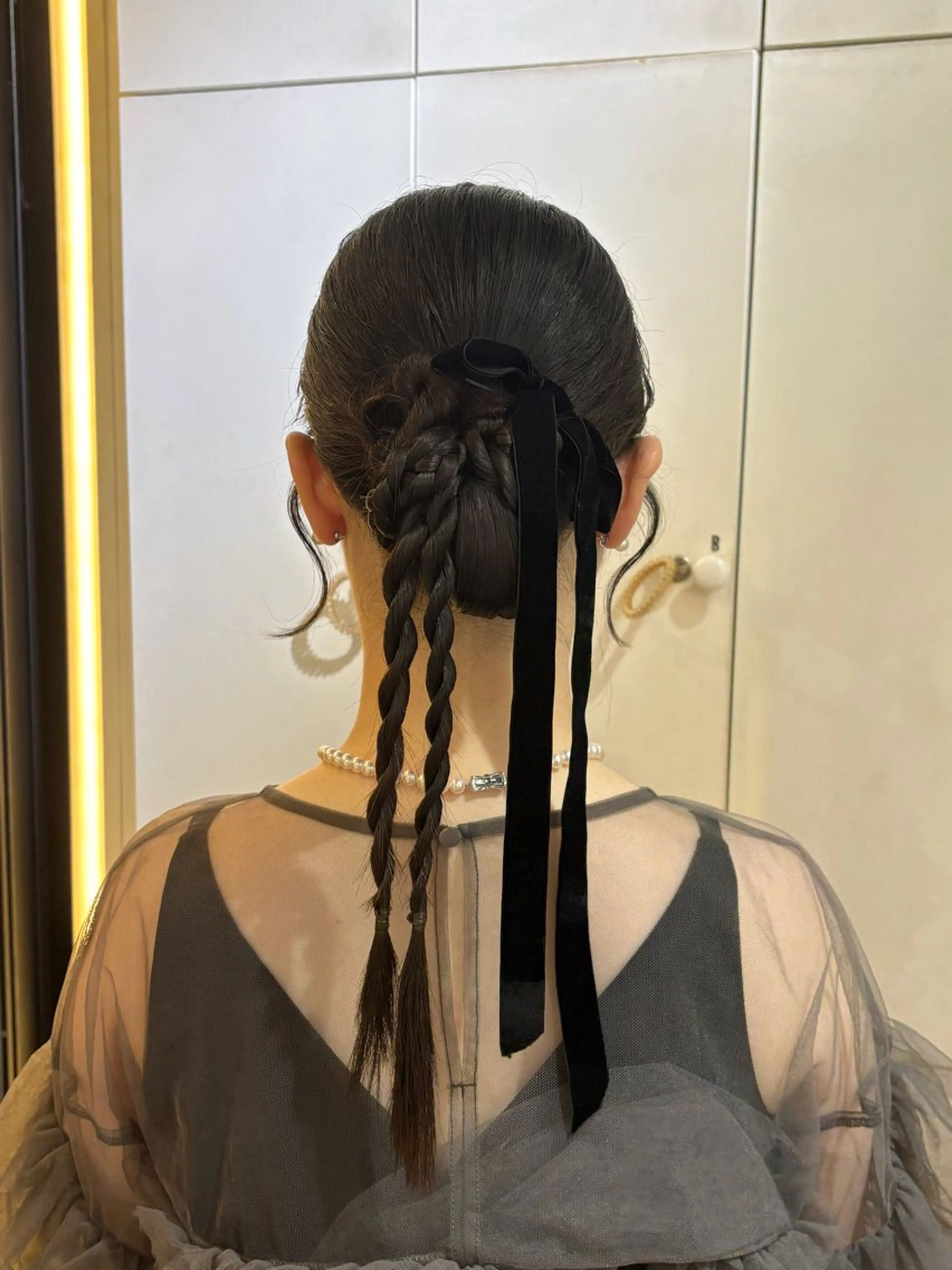 ヘアアレンジ ヘアセット 梅田/透明感カラー 🤍narumiのヘアスタイル