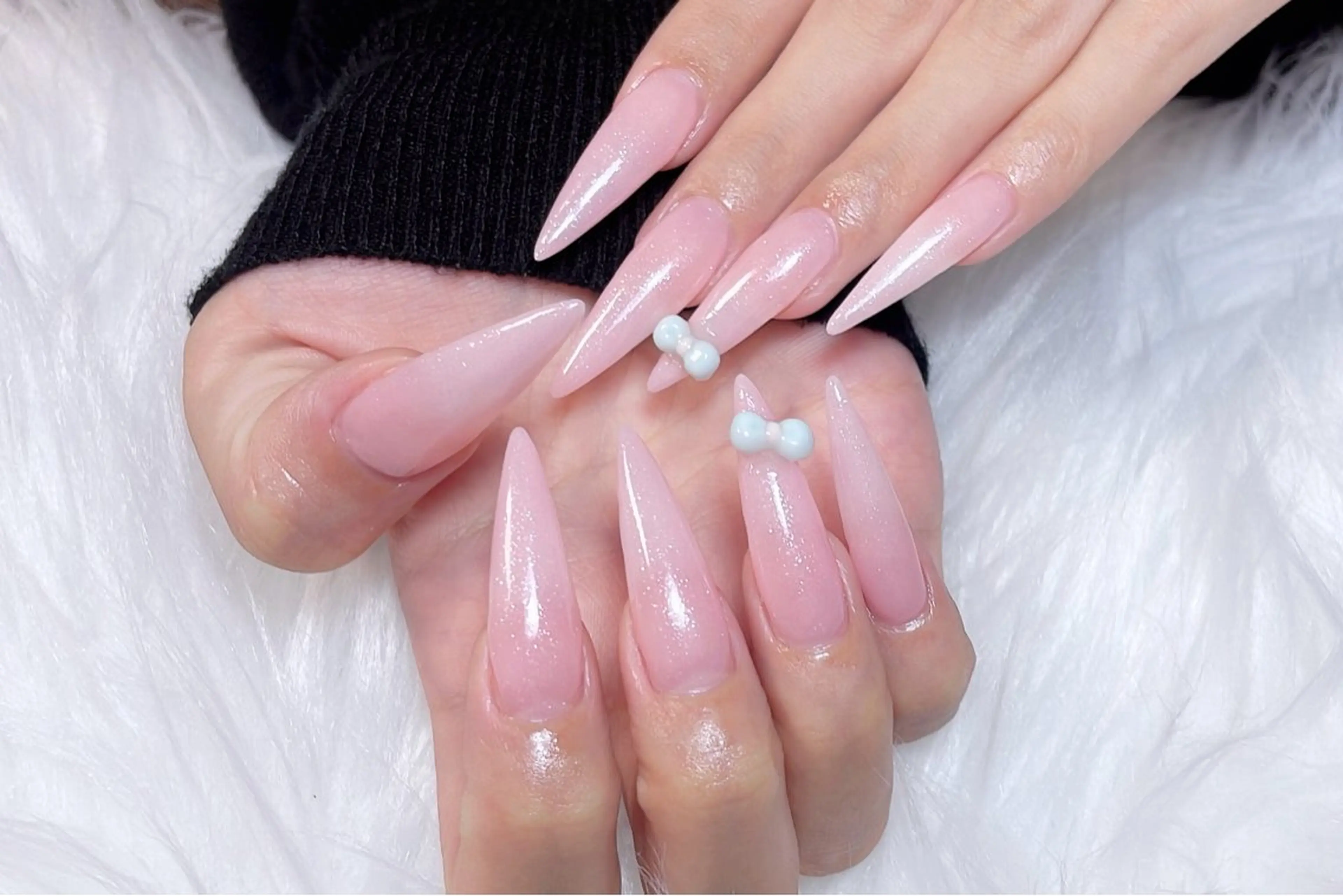ネイル アニマル柄 チークネイル フラッシュネイル フットネイル フレンチネイル B·U Nail大宮 長さだし専門店のネイルデザイン