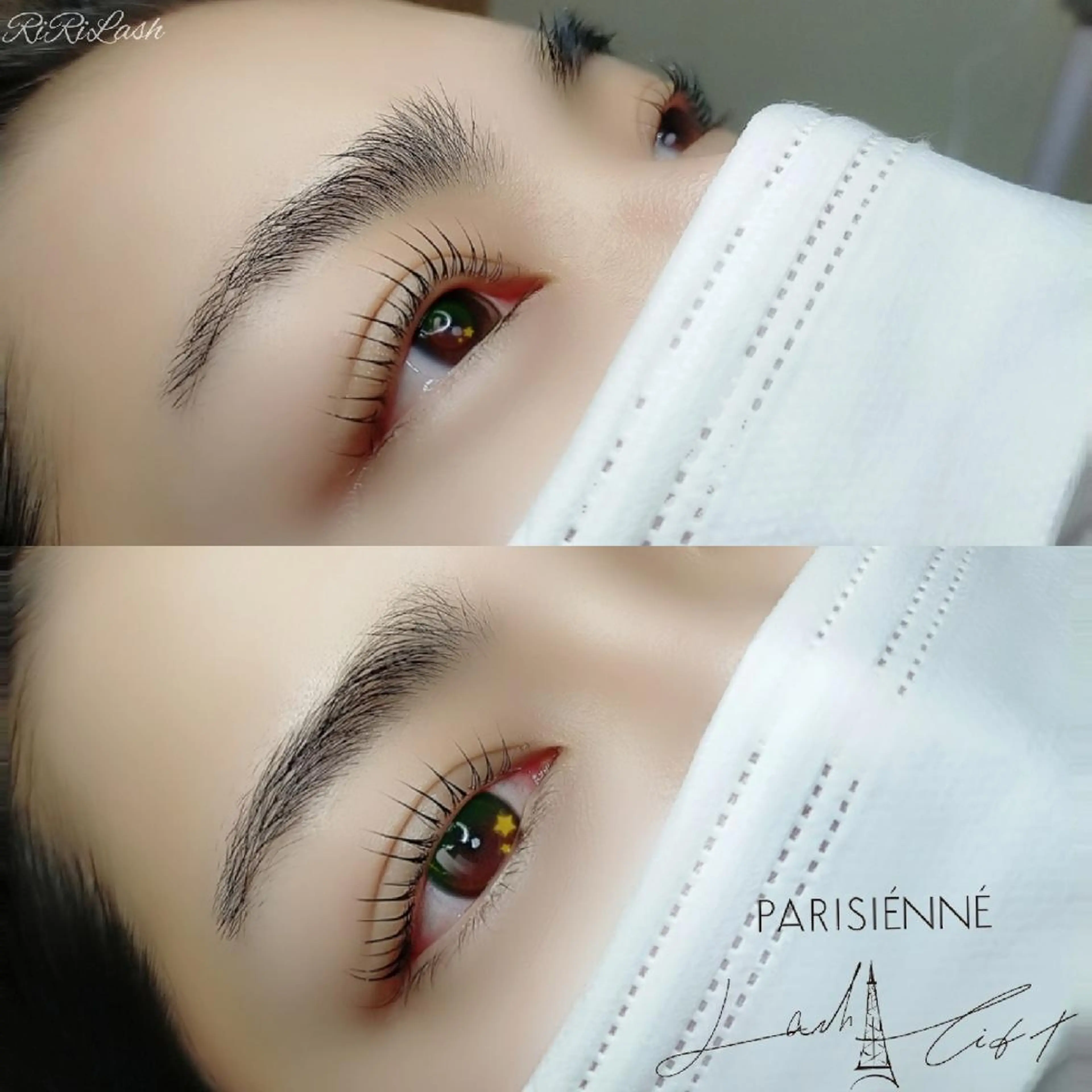 マツエク・マツパ 束感まつ毛 パリジェンヌラッシュリフト まつげパーマ 下まつげエクステ マツパ 🍒♡RiRi  Lash ♡🍒のマツエク・マツパデザイン