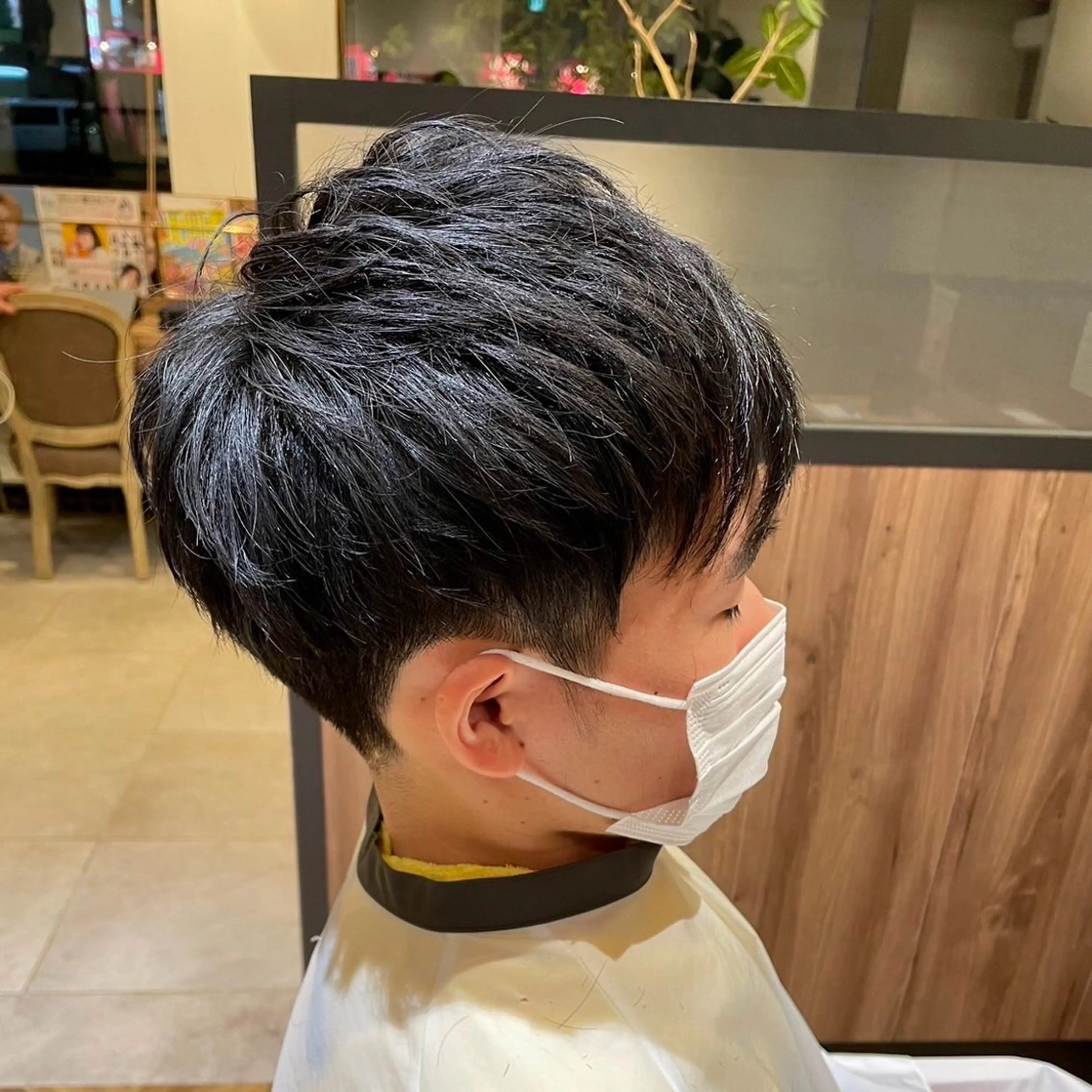 ショート メンズ マッシュ 卒業式のヘアスタイル 🫧RYOグレージュ /透け感カラー🫧のヘアスタイル