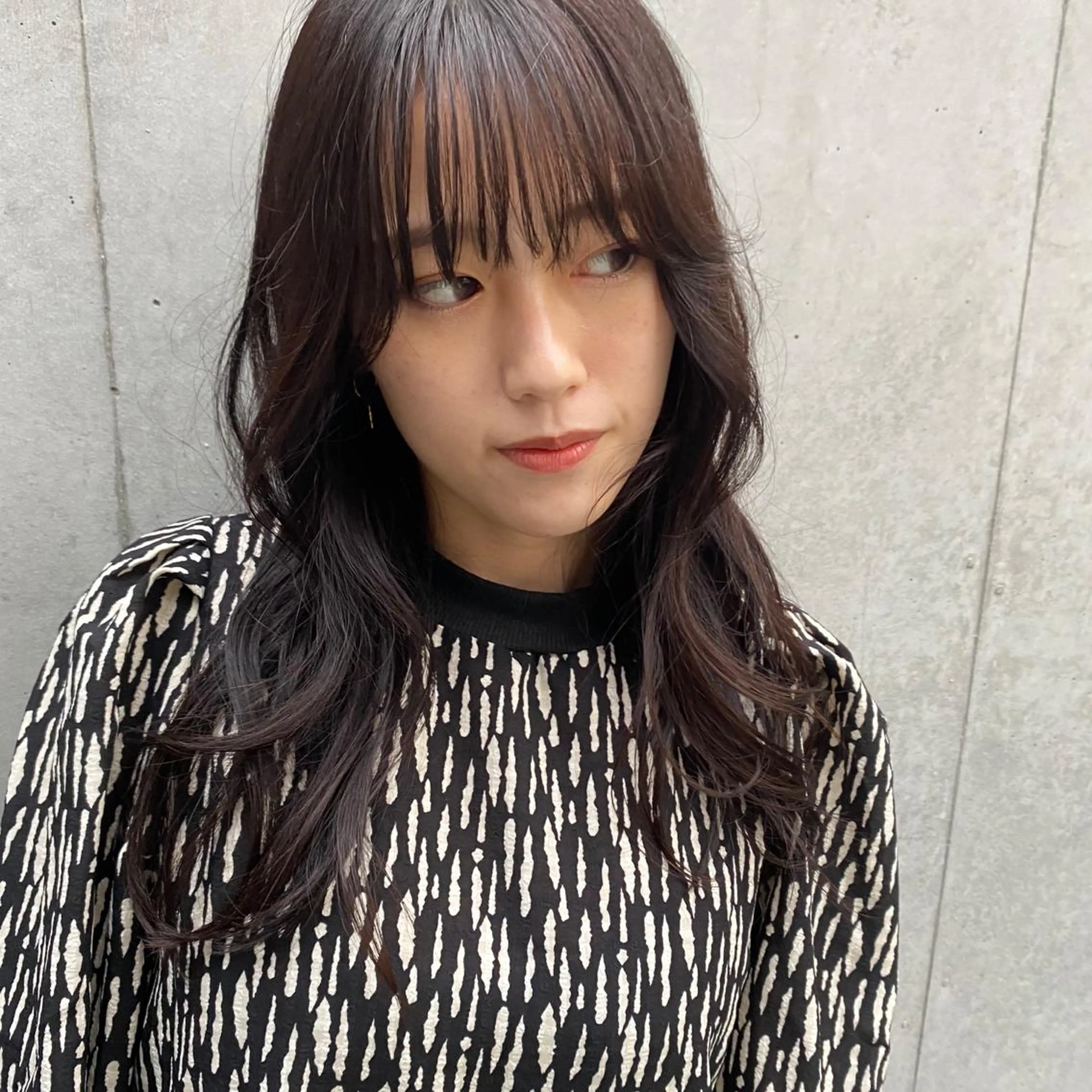 セミロング カラー ヘアアレンジ 韓国ヘア┊︎レイヤー ┊︎haruka🌙のヘアスタイル