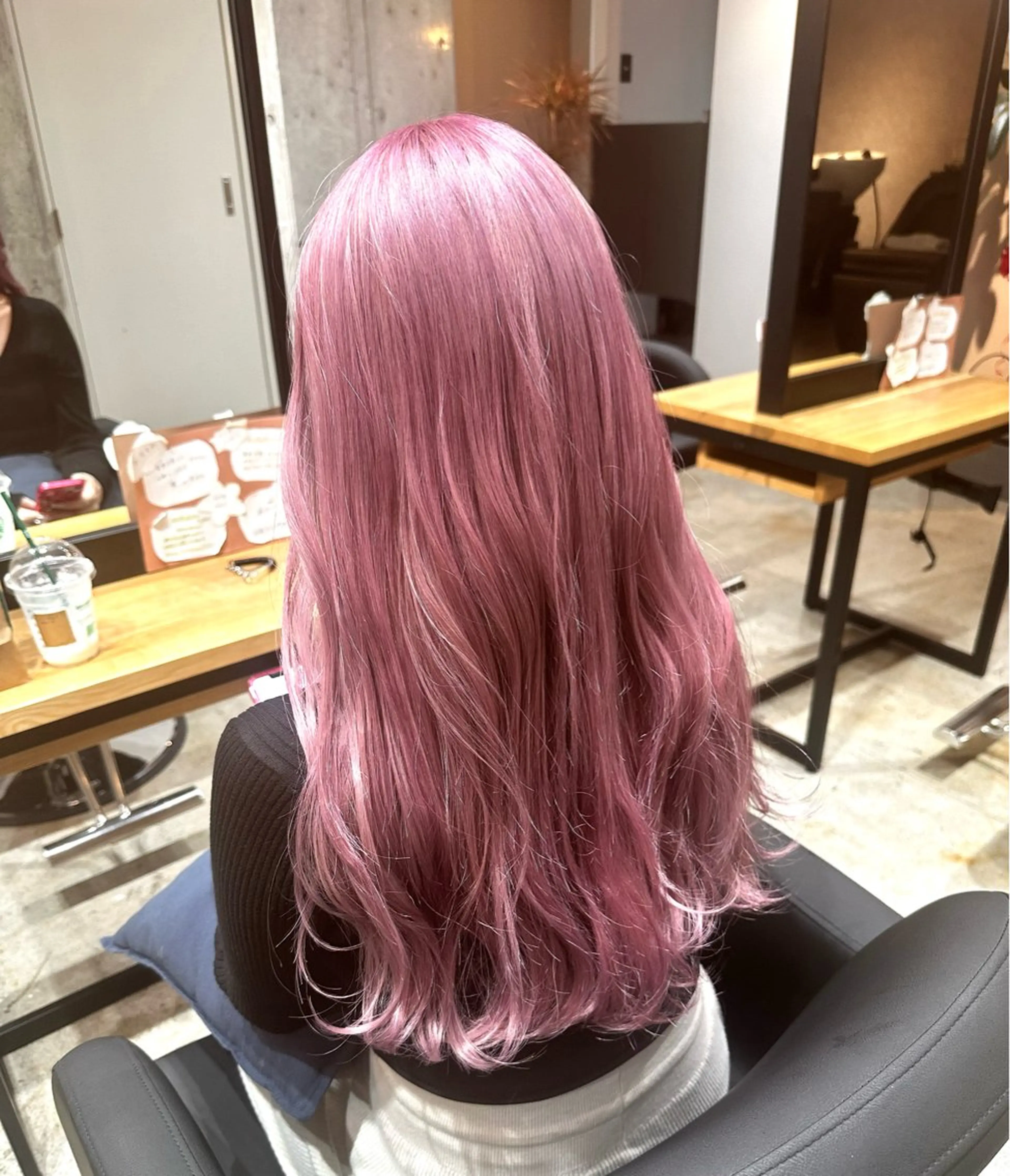 ロング カラー ヘアカラー トリートメント ✨髪質改善/ハイトー ン/艶髪高山のヘアスタイル