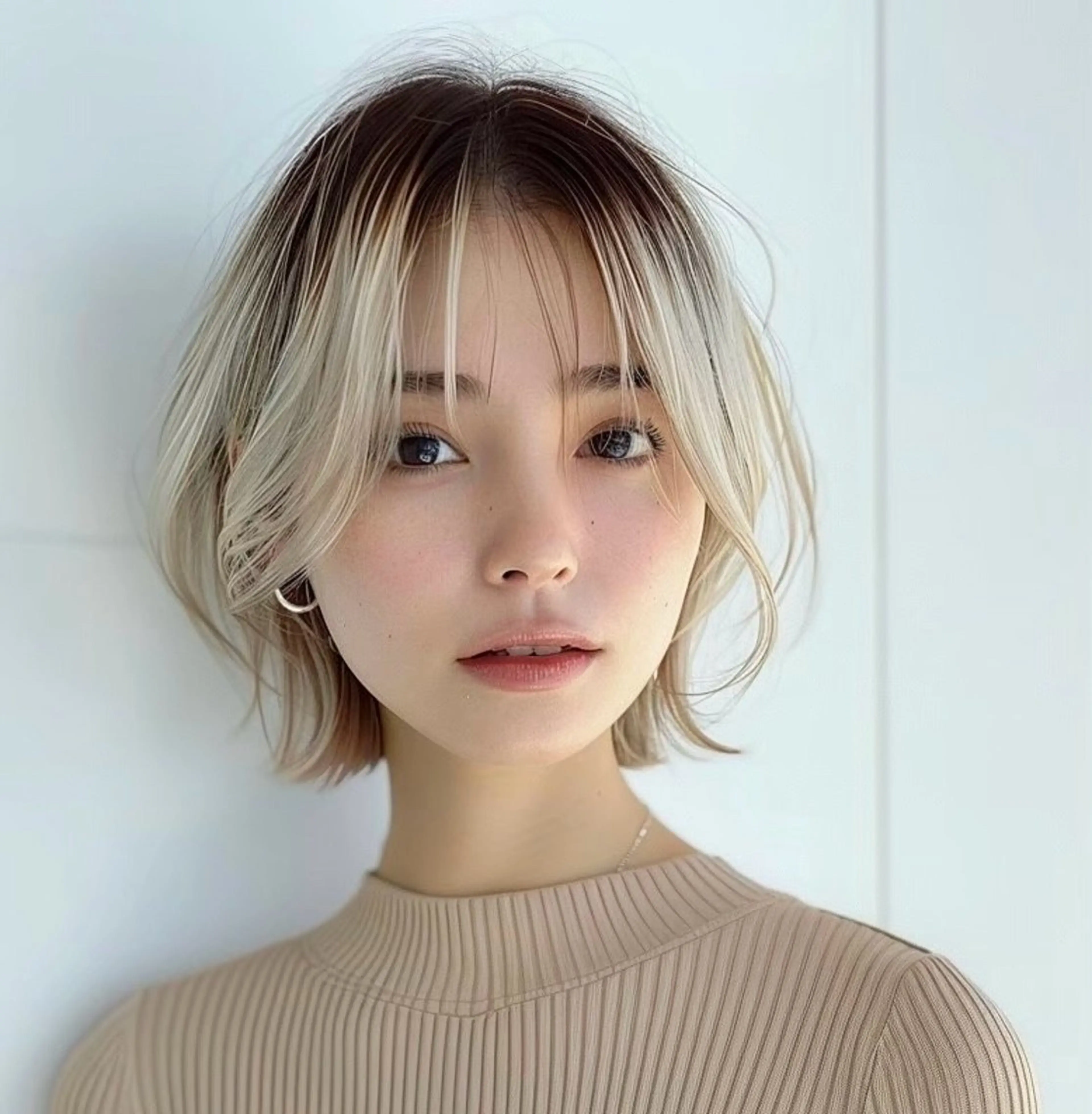 ショート 白髪率別白髪ぼかし /なおき/表参道のヘアスタイル