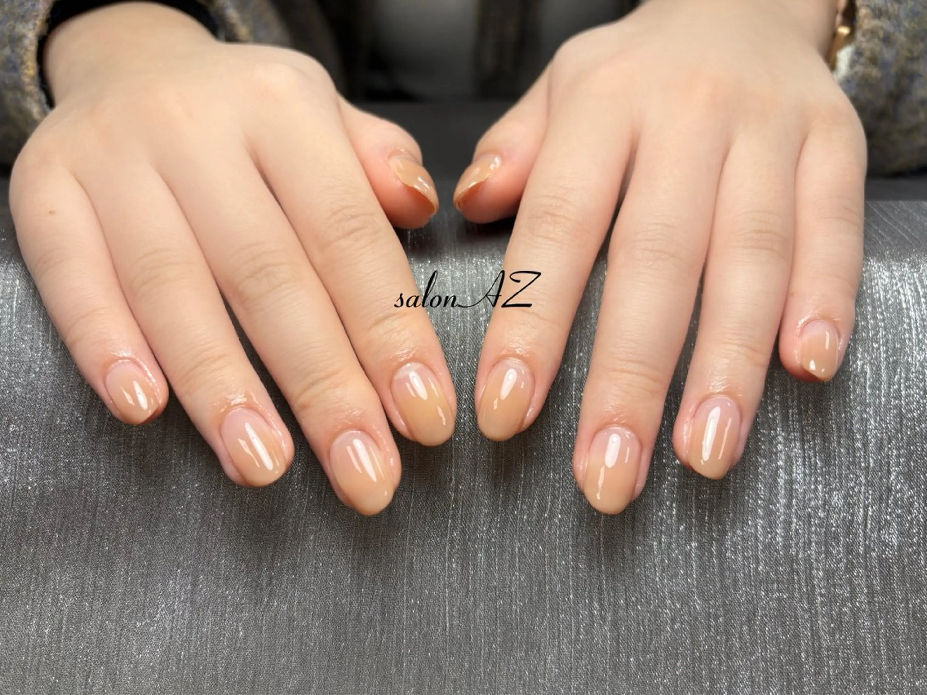 ネイル 長さ出し フットネイル フレンチネイル マグネットネイル ニュアンスネイル salon AZのネイルデザイン