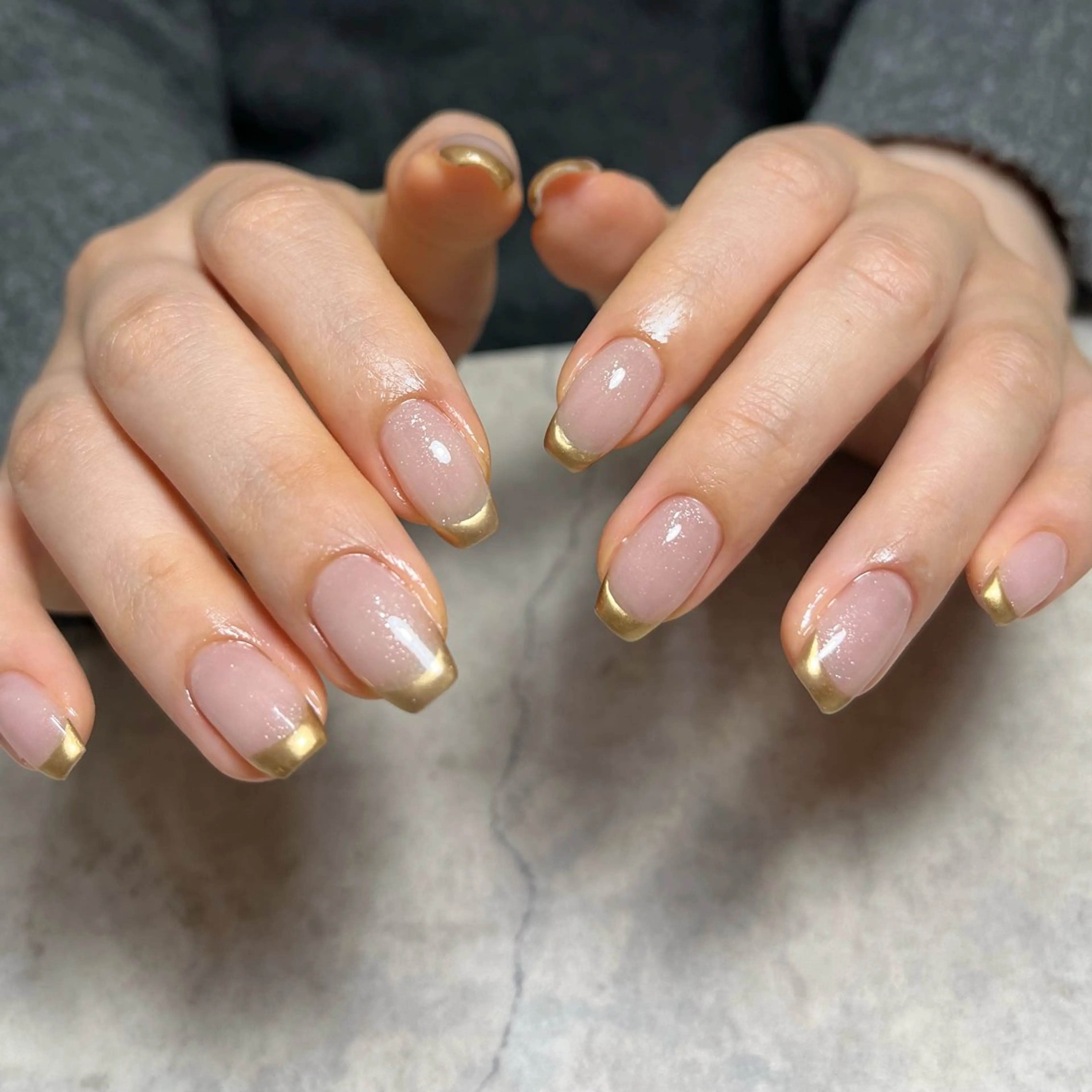 ネイル グリーン ハンドネイル vegh.所属・vegh. nail/阿波座のネイルデザイン