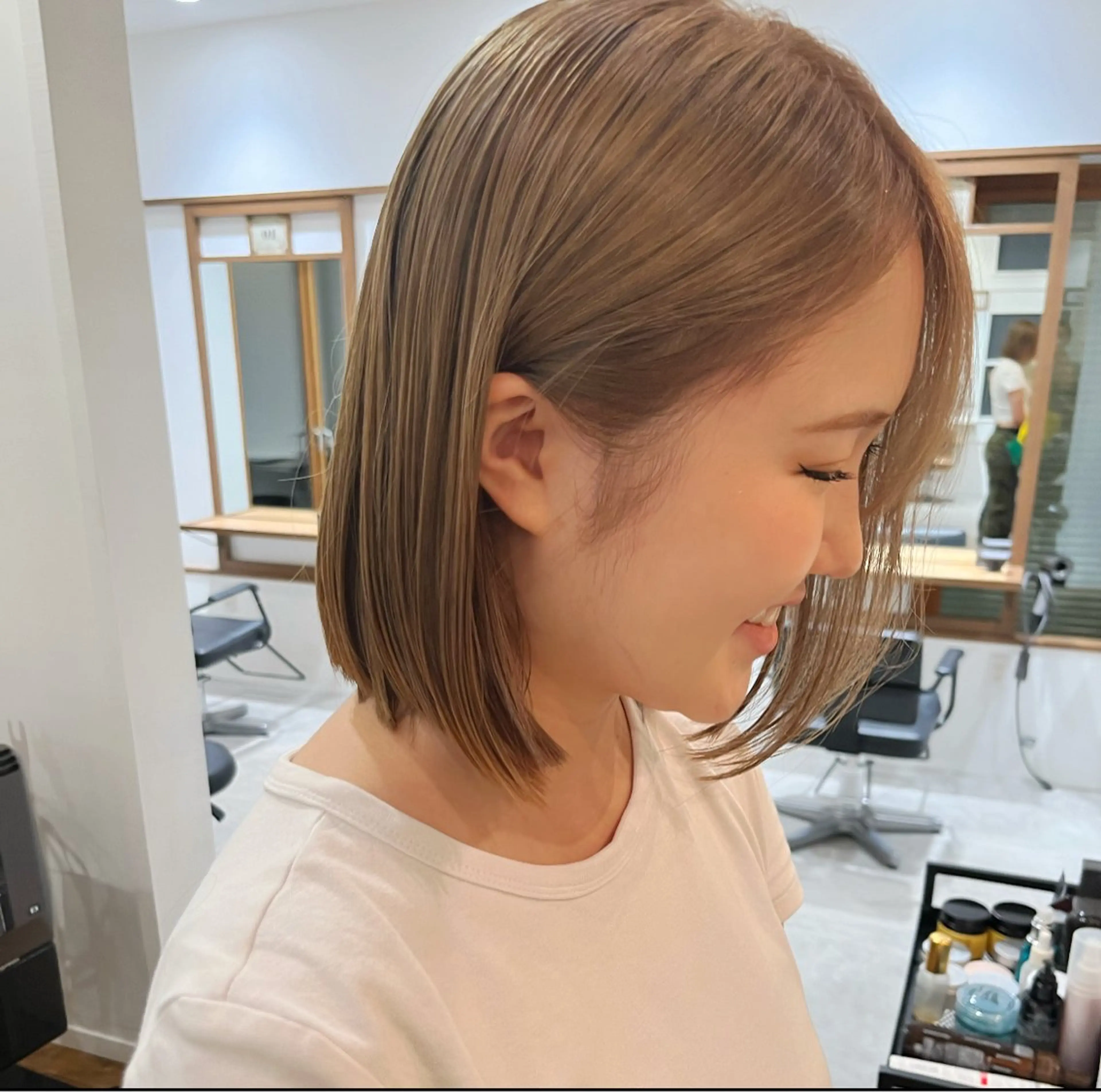 ショート カラー ヘアカラー トリートメント 無料カットモデル‪✨ ✂️Nanami🌷のヘアスタイル