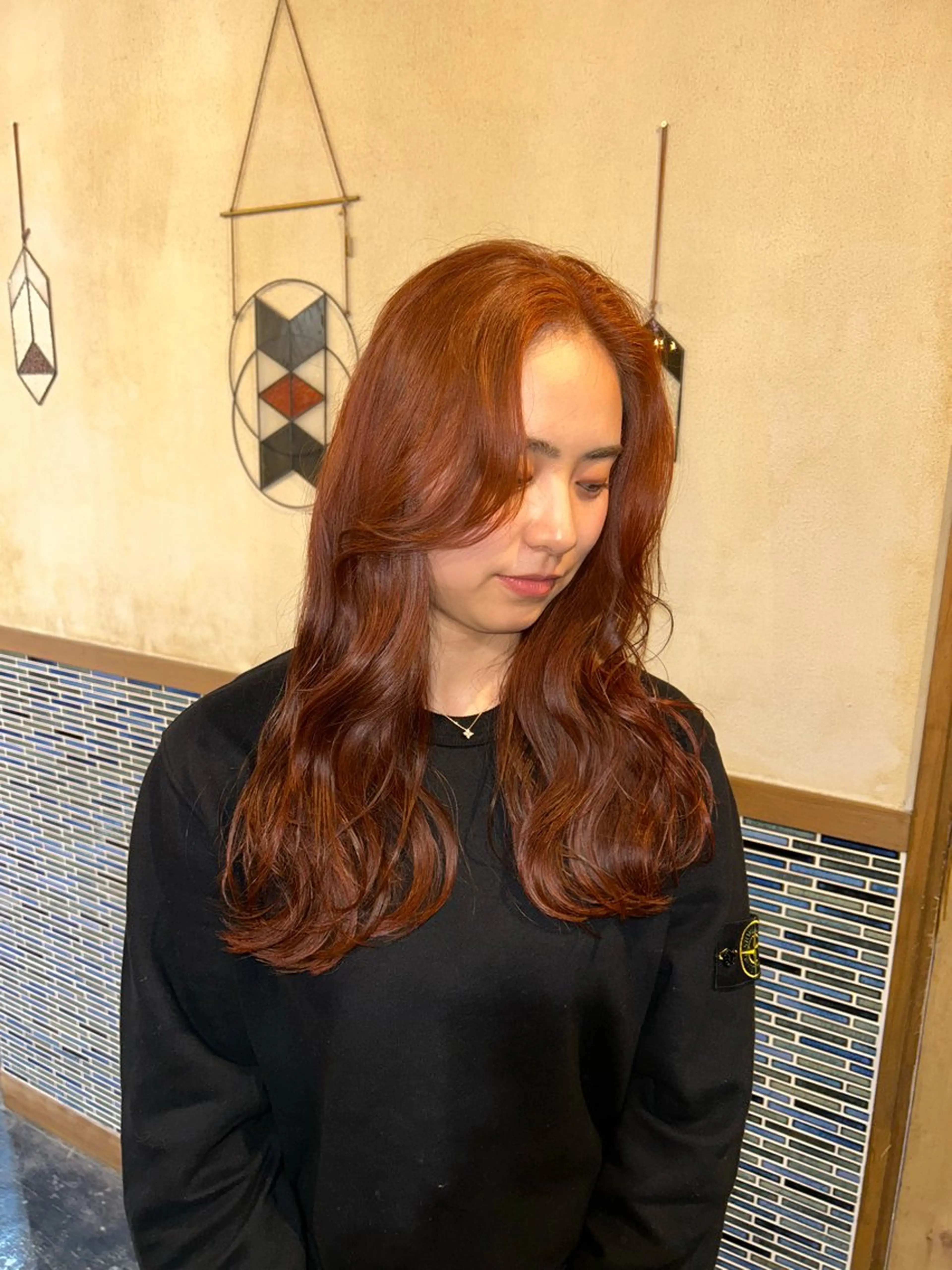 ロング レイヤー/暖色カラー /似合わせ/Moeのヘアスタイル