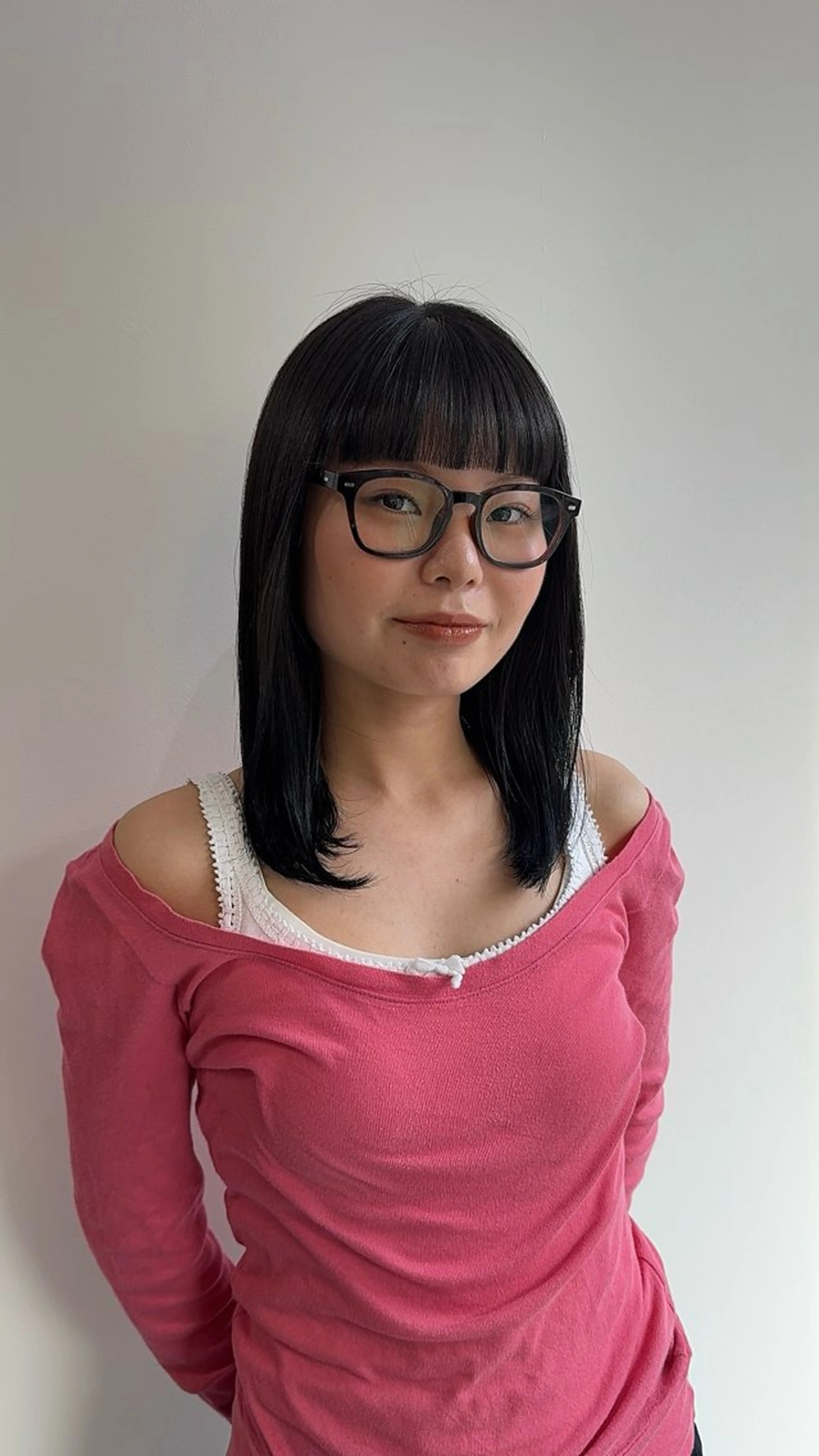 ミディアム 愛花/久屋大通/ 切りっぱなしボブのヘアスタイル