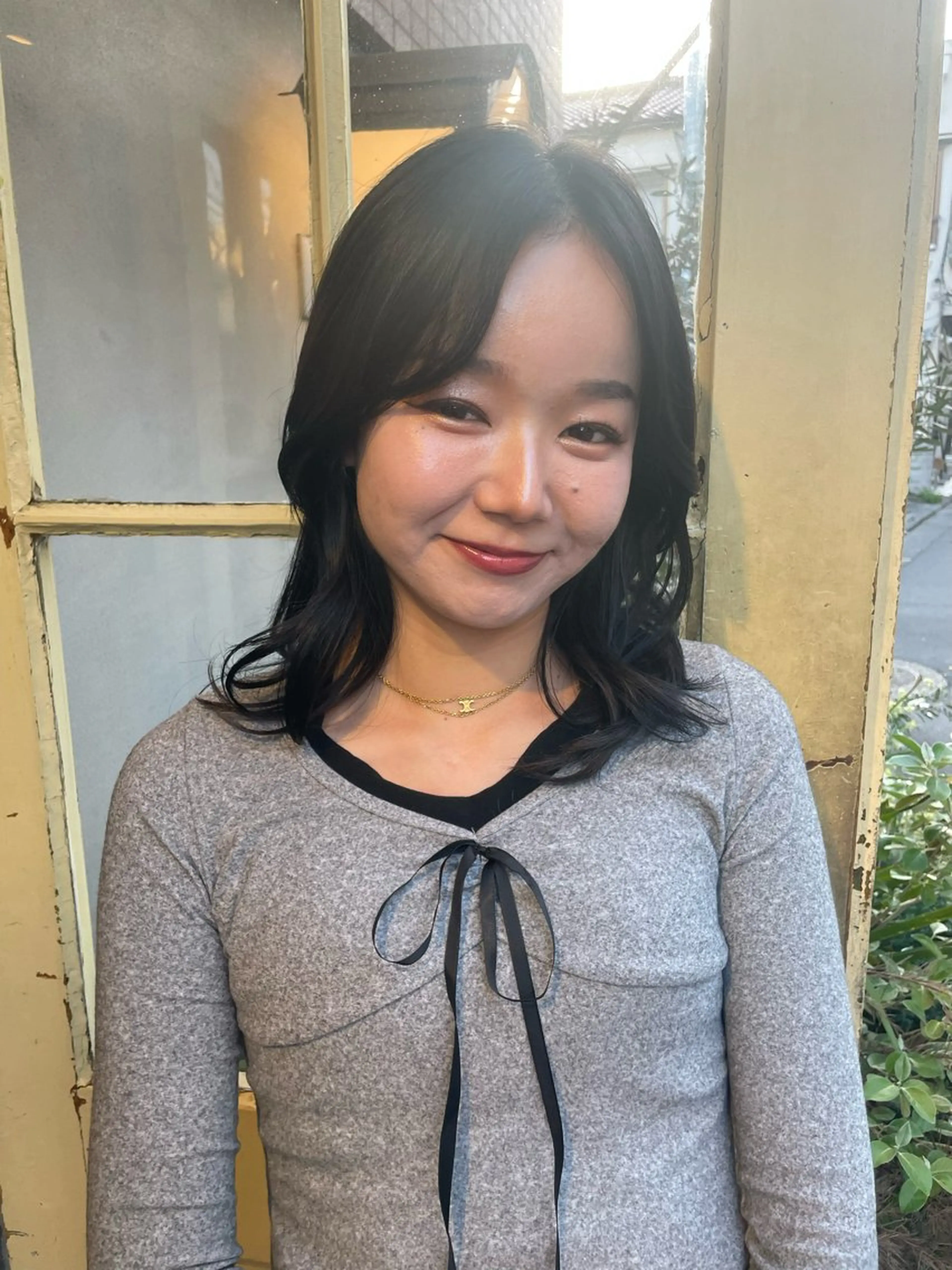 ミディアム カラー KURIA‪‪*⋆ஐ ブリーチ/韓国ヘアのヘアスタイル