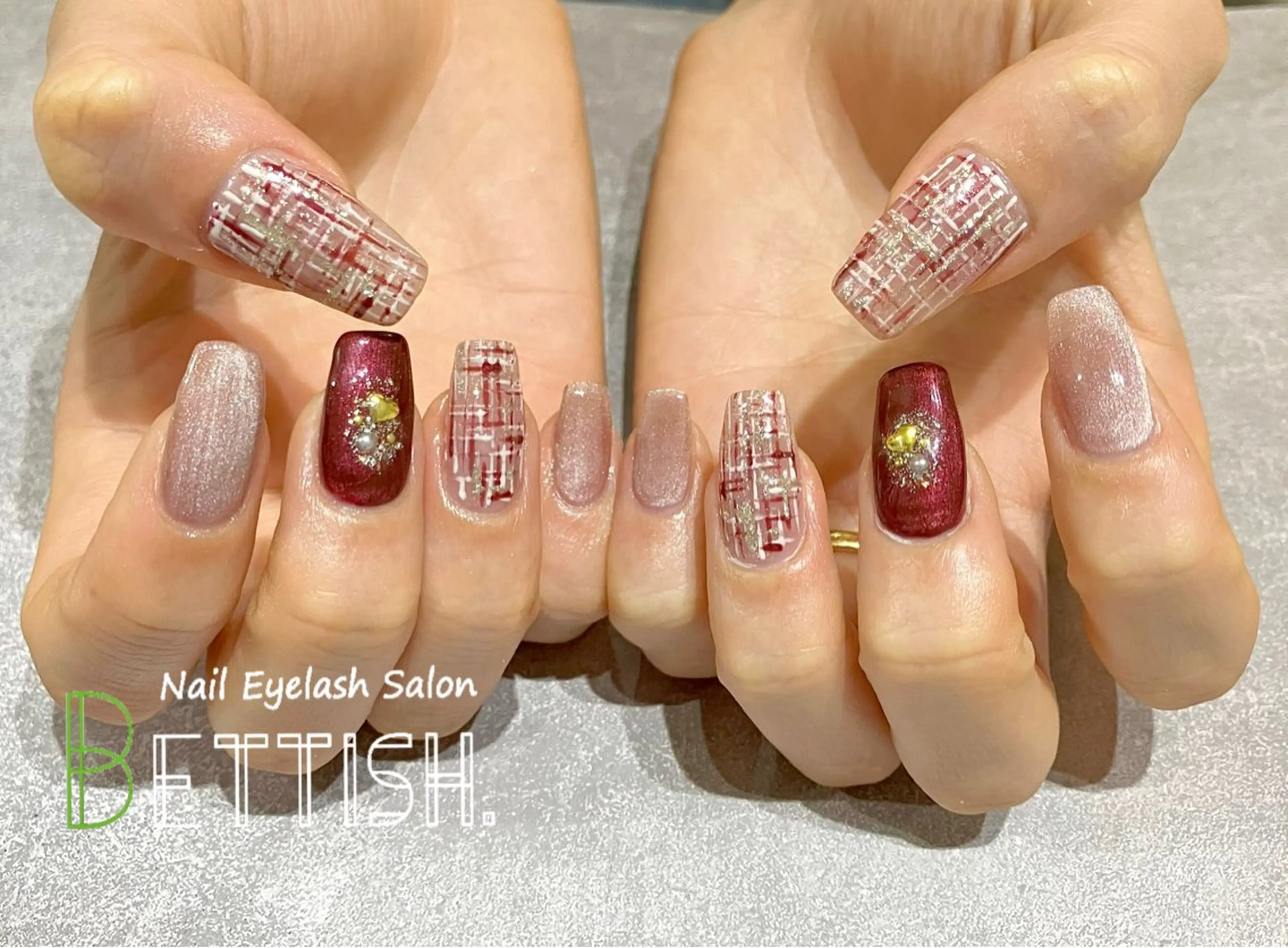 ネイル ボルドー BETTISH. KUMIKO☺︎︎のネイルデザイン